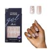 KISS Gel Fantasy Allure Press On Nails, Ready to Wear, 3D Design, Waterproof, Pink Gel Nail Glue 0.07 Oz. (2g), Manicure Stick & Mini File, 28 Count(Transformation)