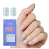 KISS Gel Fantasy, Press On Nails, Nail glue included, ‘Dancin’, Off-white, Short Size, Oval Shape, Includes 28 Nails, 2g glue, 1 Manicure Stick, 1 Mini File(31 Piece Set)