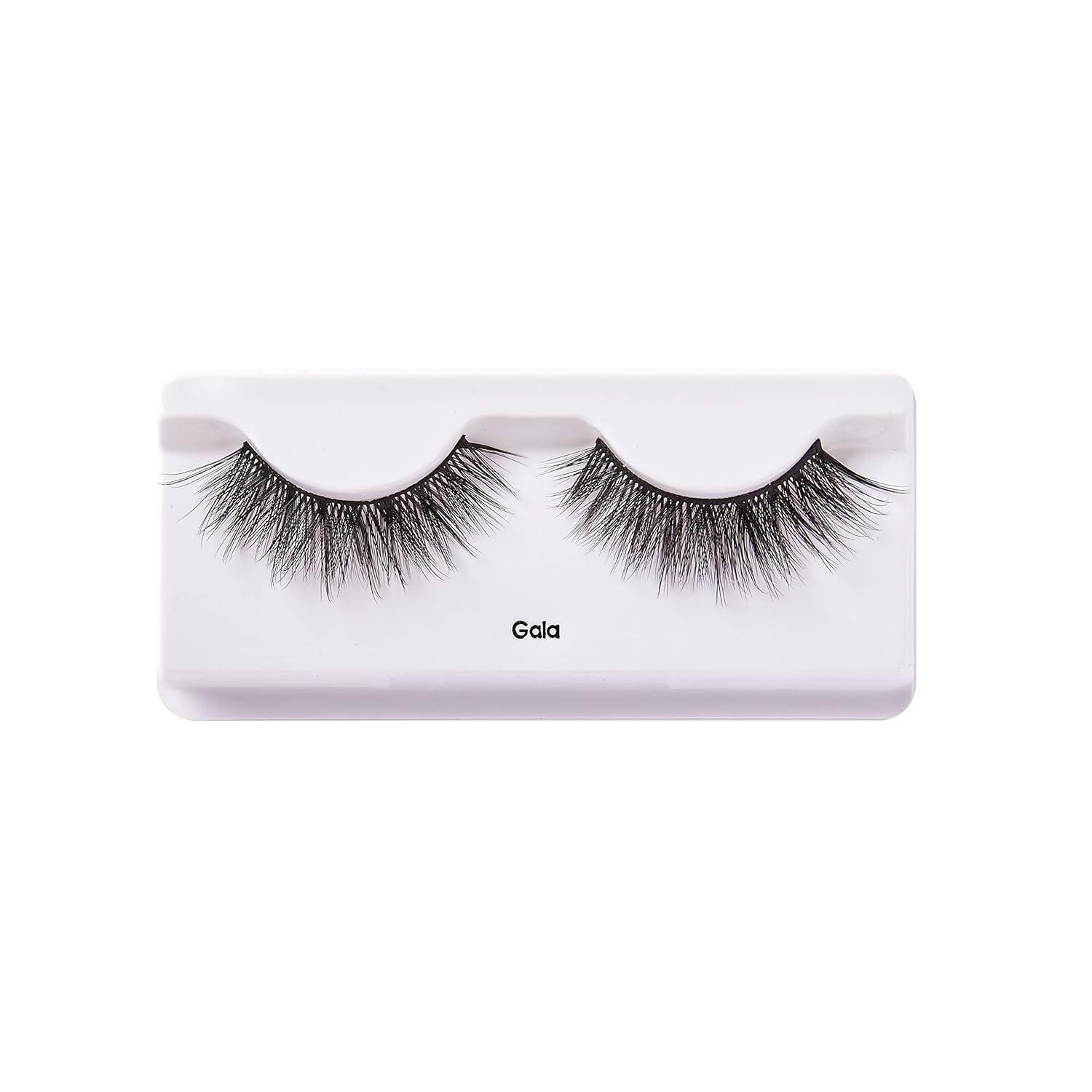 imageKISS Lash Couture False Eyelashes Little Black Dress 10 mm Includes 1 Pair Of Lash Contact Lens Friendly Easy to Apply Reusable Strip LashesGala