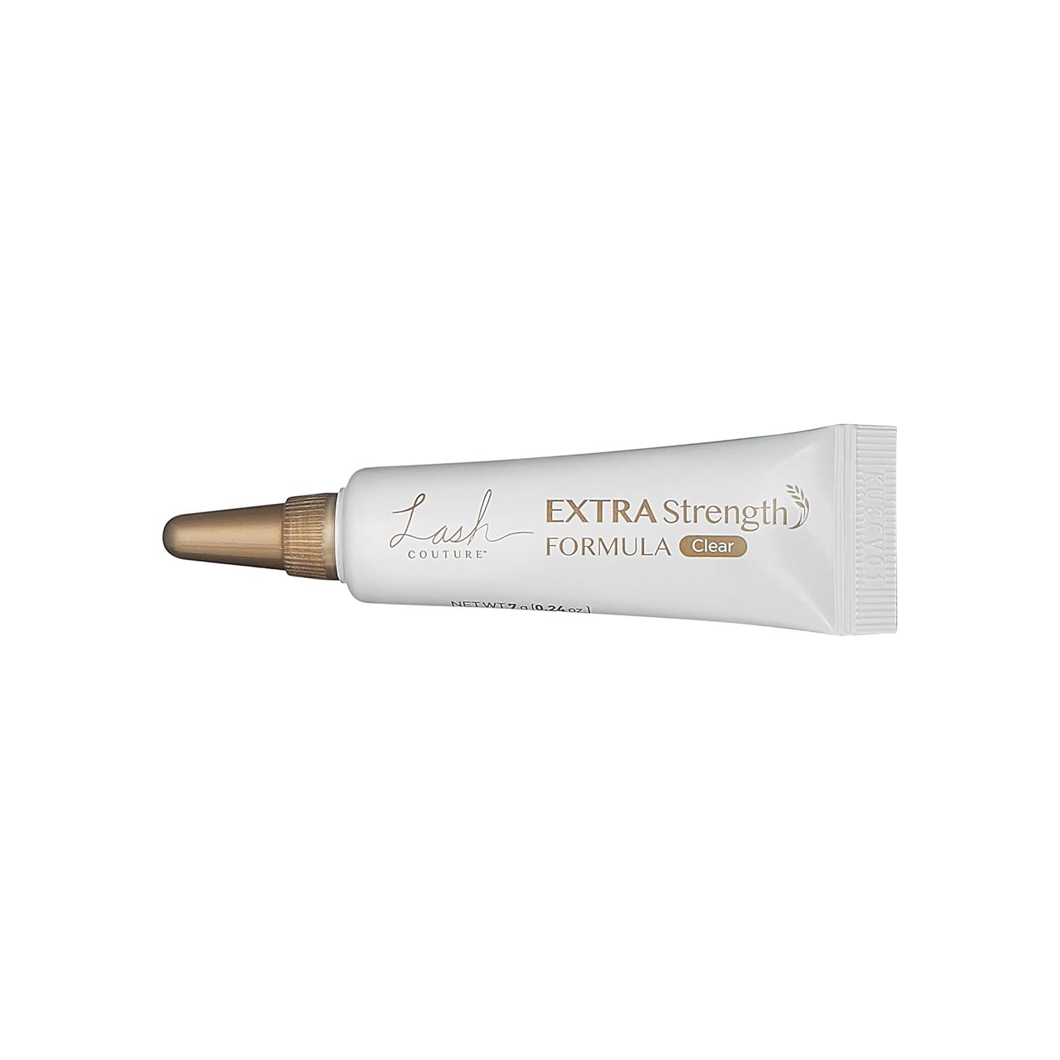 imageKISS Lash Couture Lash Glue Super Flex Oat Influed Strip Lash Adhesive Black Includes 1 Lash Adhesive Long Lasting Wear Can Be Used with Strip Lashes and Lash ClustersClear