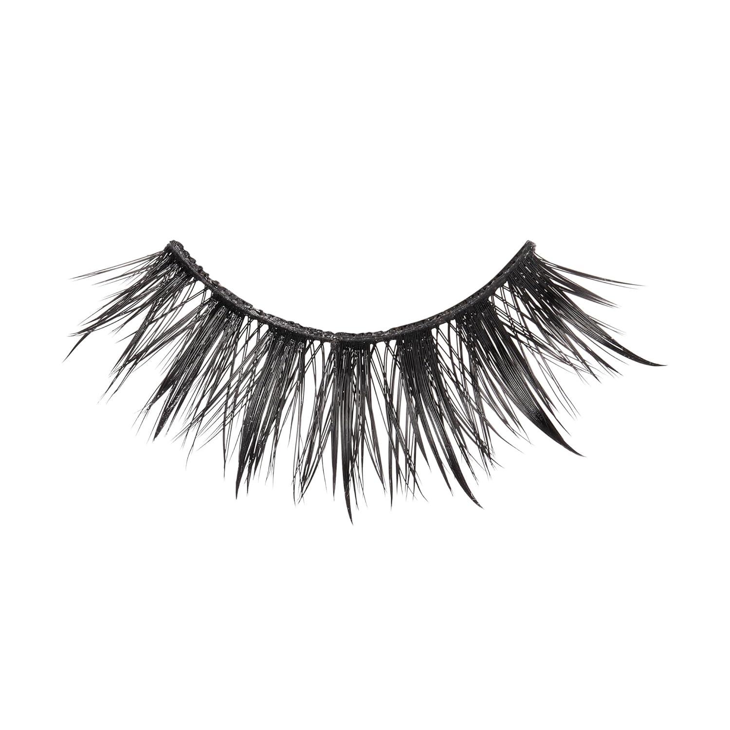 imageKISS Lash Drip False Eyelashes Spiky X Boosted Volume Unique Wet Look Hydrated Effect MultiLength Rewearable Fake Eyelashes Wispy Crisscross Lash Pattern Style Drenched 1 PairDrenched