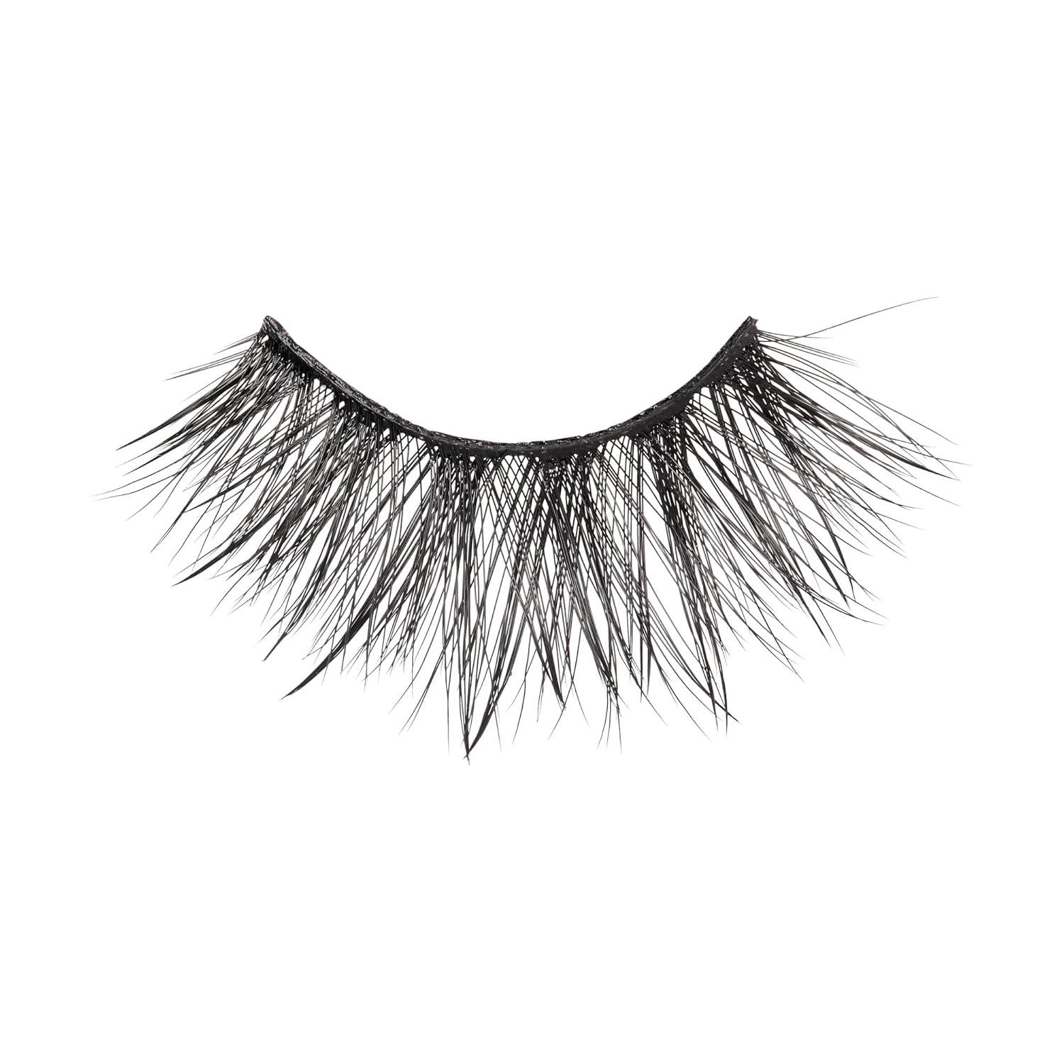imageKISS Lash Drip False Eyelashes Spiky X Boosted Volume Unique Wet Look Hydrated Effect MultiLength Rewearable Fake Eyelashes Wispy Crisscross Lash Pattern Style Drenched 1 PairIcy