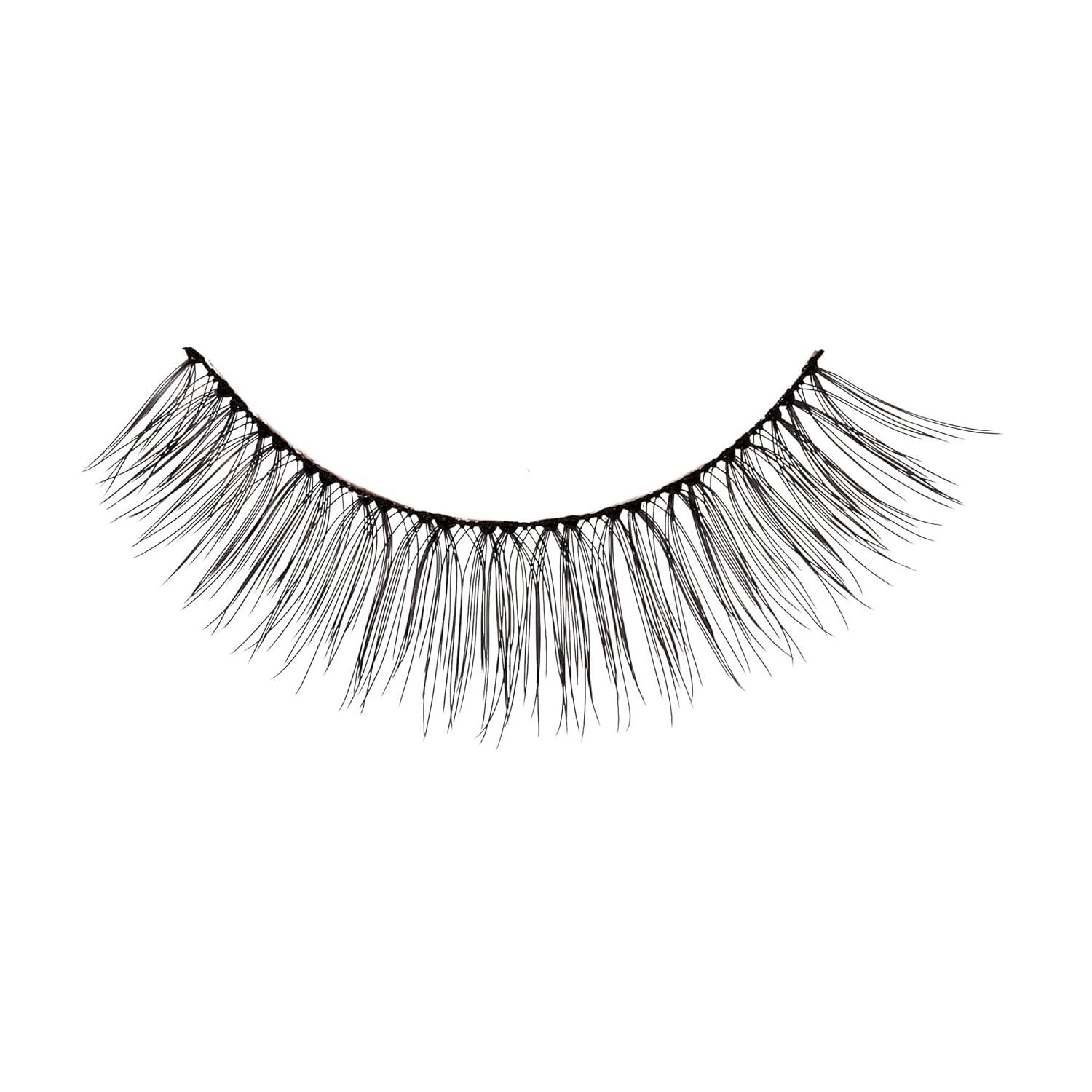 imageKISS Looks So Natural False Eyelashes Shy 14mm Includes 1 Pair Of Lash Easy to Apply Reusable Lash ClustersBlack
