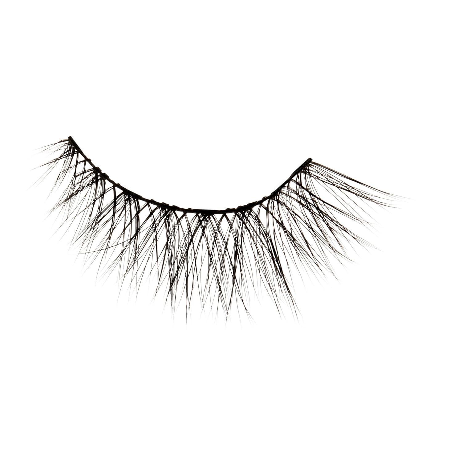 imageKISS Magnetic Lash 01 Synthetic False Eyelashes with Magnets Under and Over Your Upper Lashes No Glue Needed Lightweight Reusable Contact Lens Friendly Cruelty Free with Lash Applicator 1 PairCuration Kit
