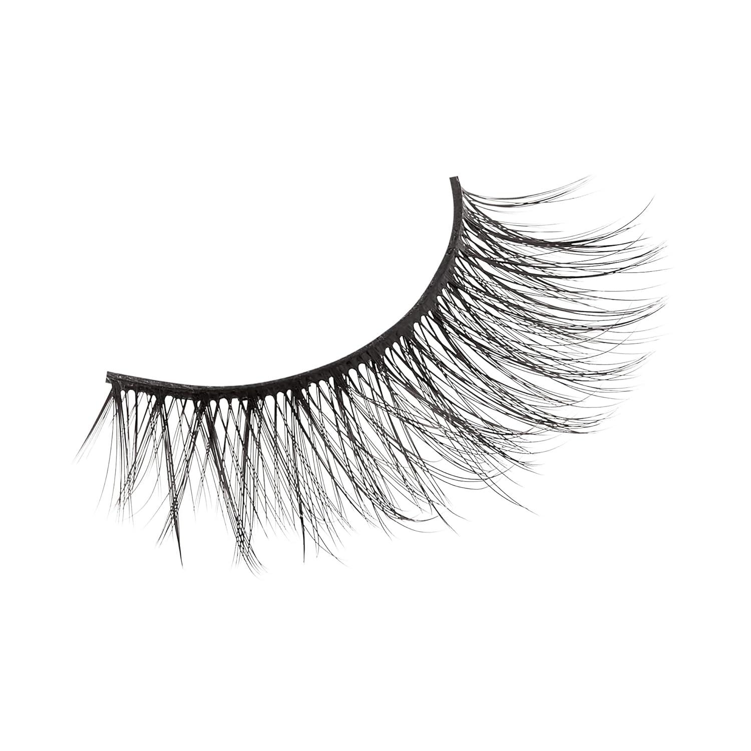 imageKISS Magnetic Lash 01 Synthetic False Eyelashes with Magnets Under and Over Your Upper Lashes No Glue Needed Lightweight Reusable Contact Lens Friendly Cruelty Free with Lash Applicator 1 PairEntice