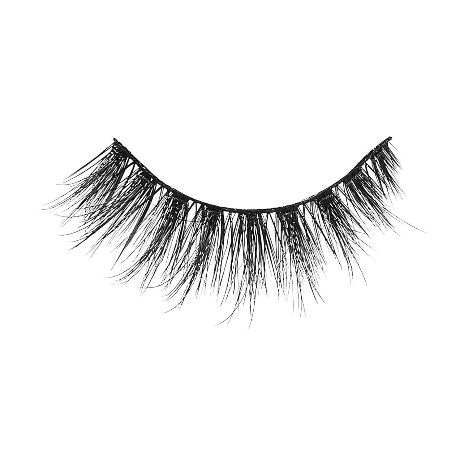 imageKISS Magnetic Lash 01 Synthetic False Eyelashes with Magnets Under and Over Your Upper Lashes No Glue Needed Lightweight Reusable Contact Lens Friendly Cruelty Free with Lash Applicator 1 PairCrowd Pleaser