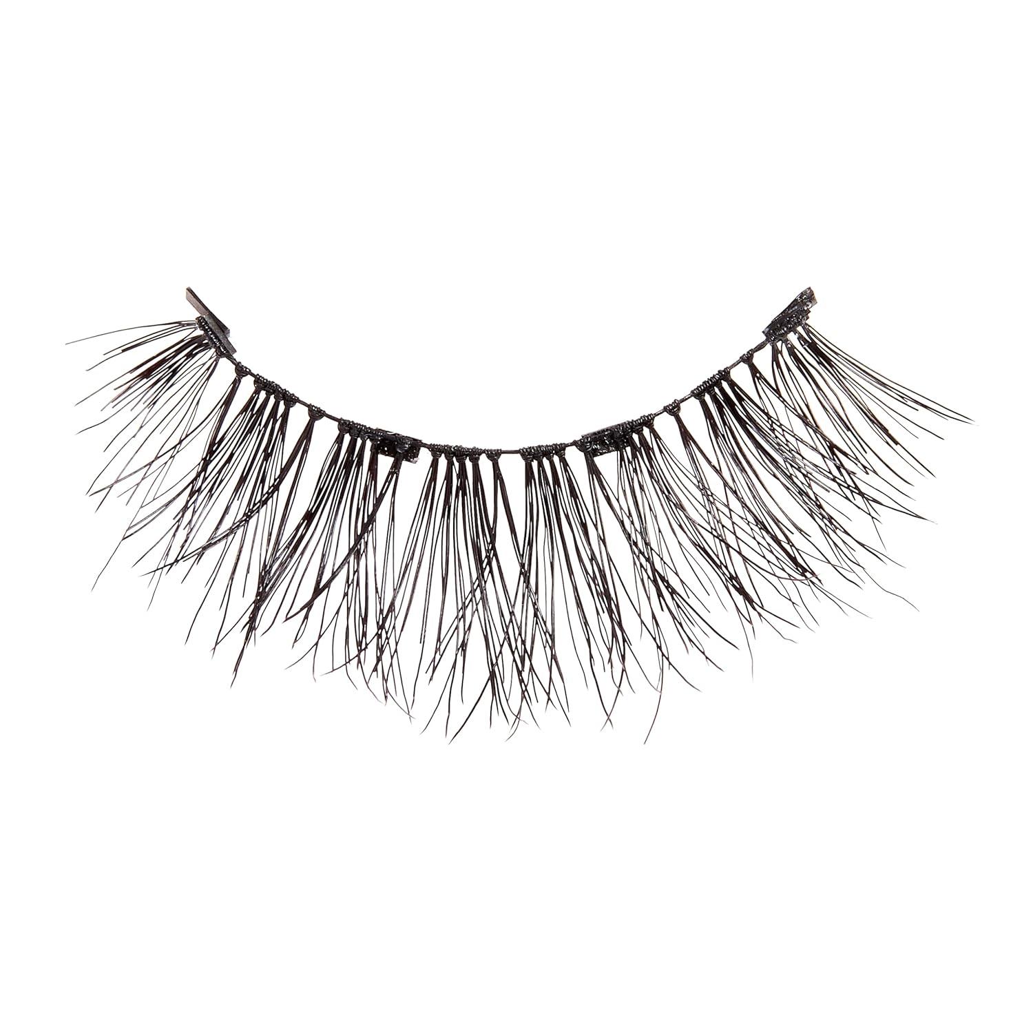 imageKISS Magnetic Lash 01 Synthetic False Eyelashes with Magnets Under and Over Your Upper Lashes No Glue Needed Lightweight Reusable Contact Lens Friendly Cruelty Free with Lash Applicator 1 PairTempt