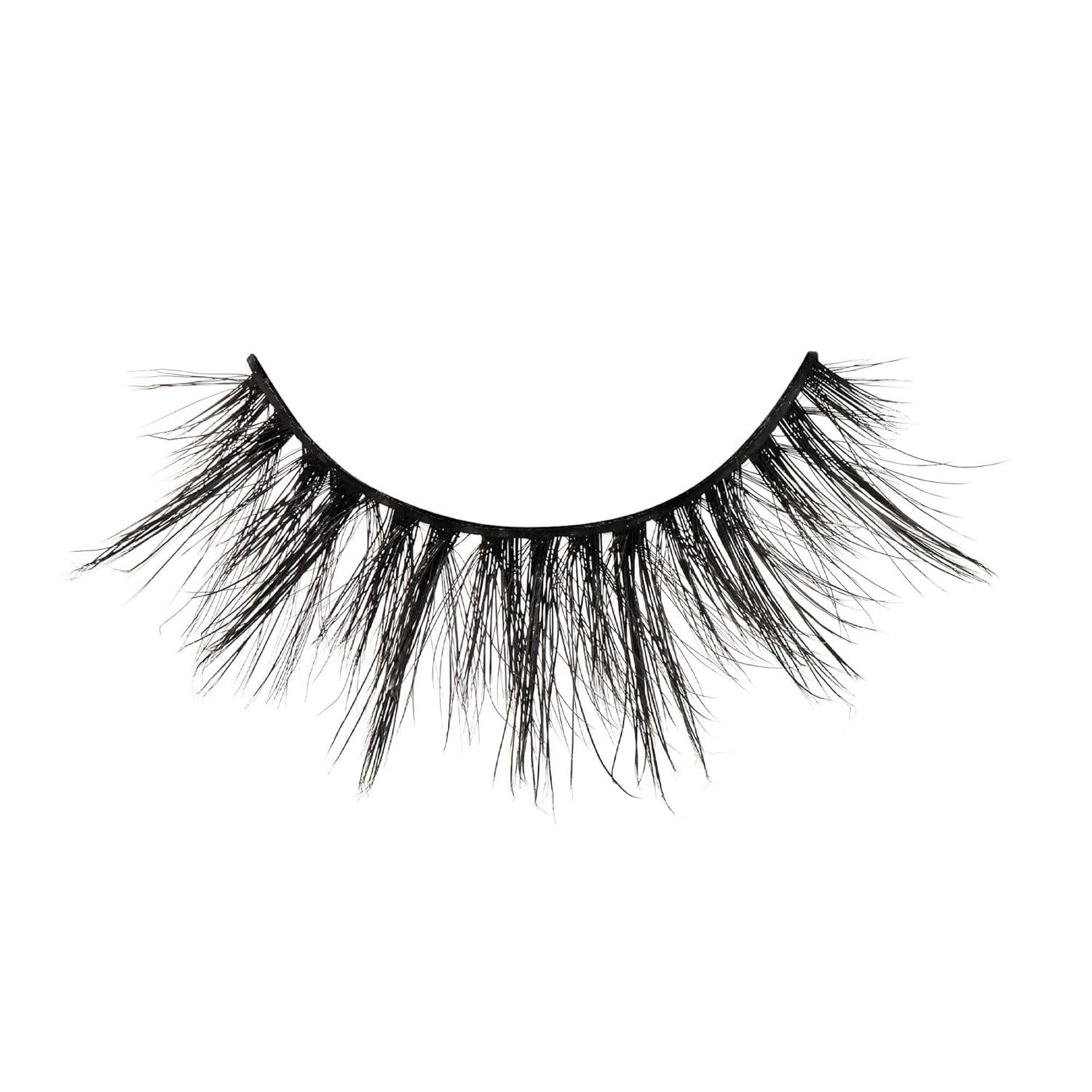 imageKISS Matte Black False Eyelashes Matte Sheer 16mm Includes 1 Pair Of Lash Easy to Apply Reusable Lash Clusters