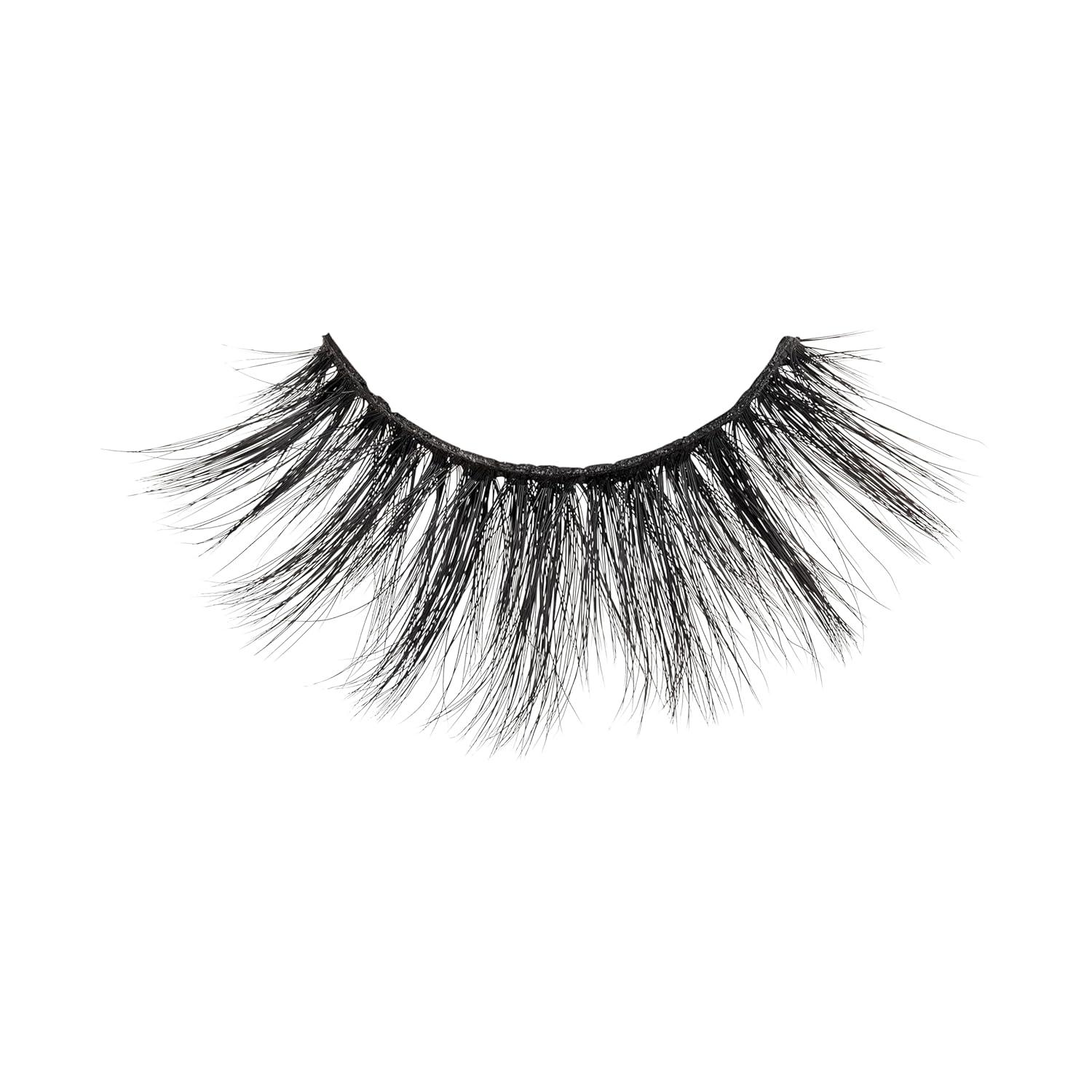 imageKISS Matte Black False Eyelashes Matte Twill 14mm Includes 4 Pairs Of Lashes Easy to Apply Reusable Lash Clusters4 pair Pack of 1