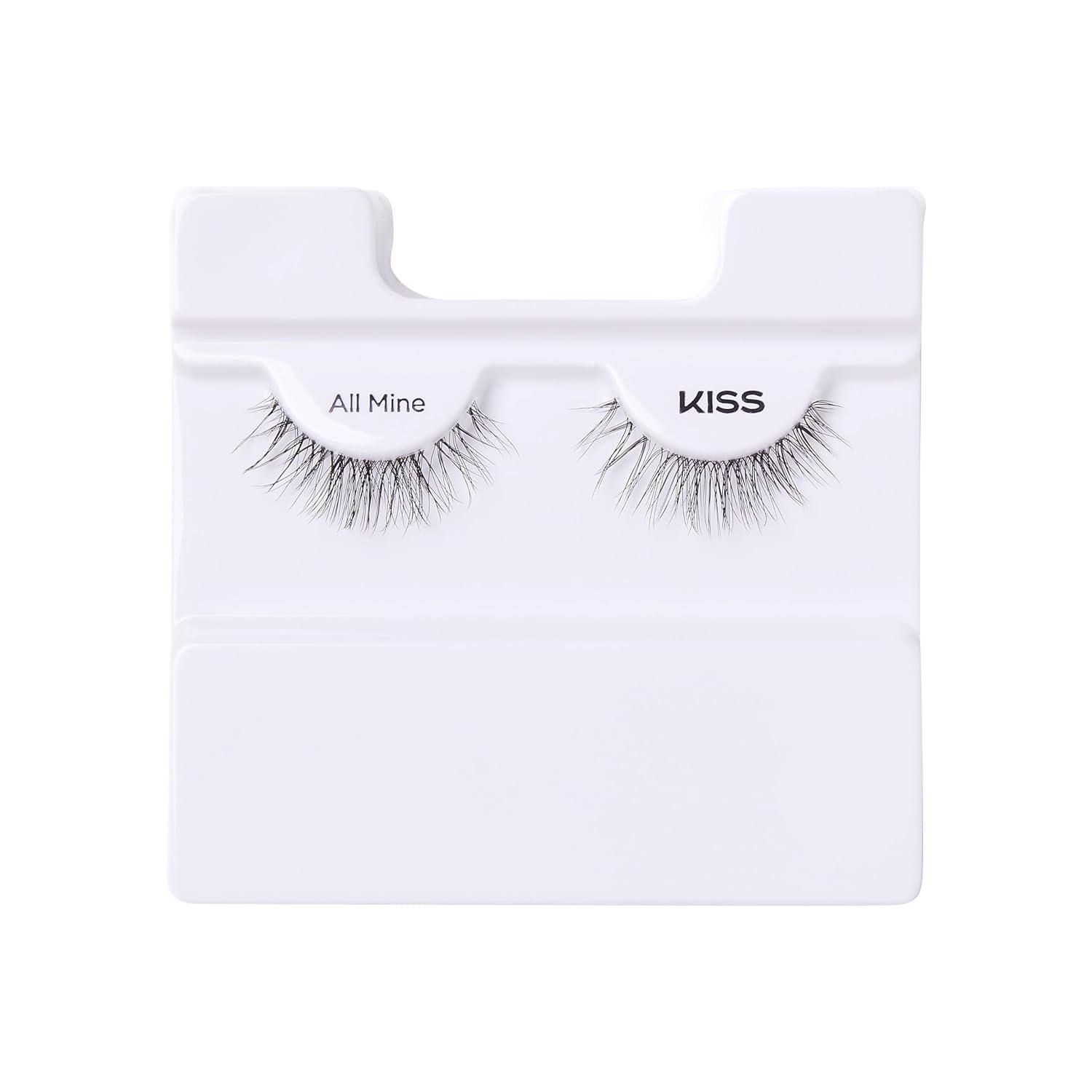 imageKISS My Lash But Bolder False Eyelashes Big Personality 14mm Includes 1 Pair Easy to Apply Reusable Lash ClustersBlack
