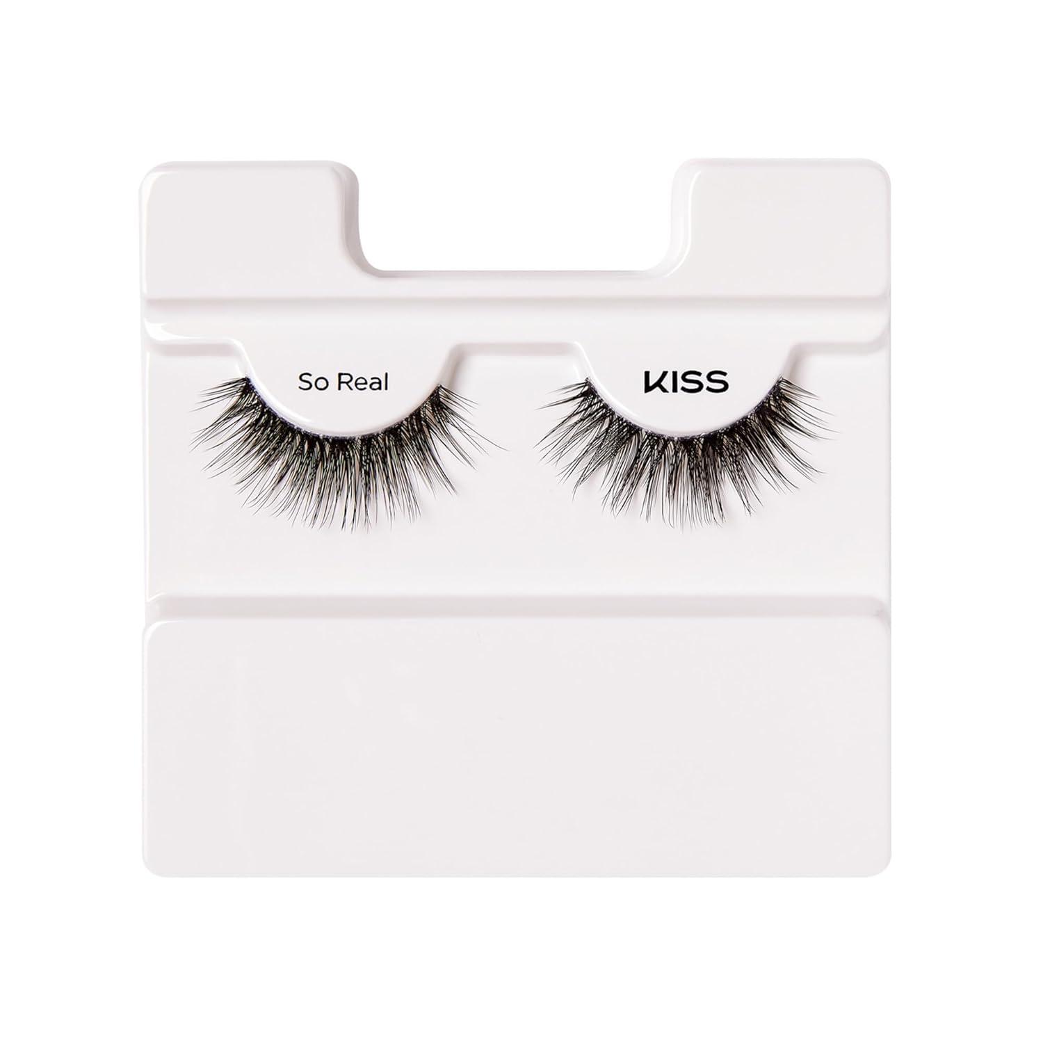 imageKISS My Lash But Bolder False Eyelashes Big Personality 14mm Includes 1 Pair Easy to Apply Reusable Lash ClustersSo Real