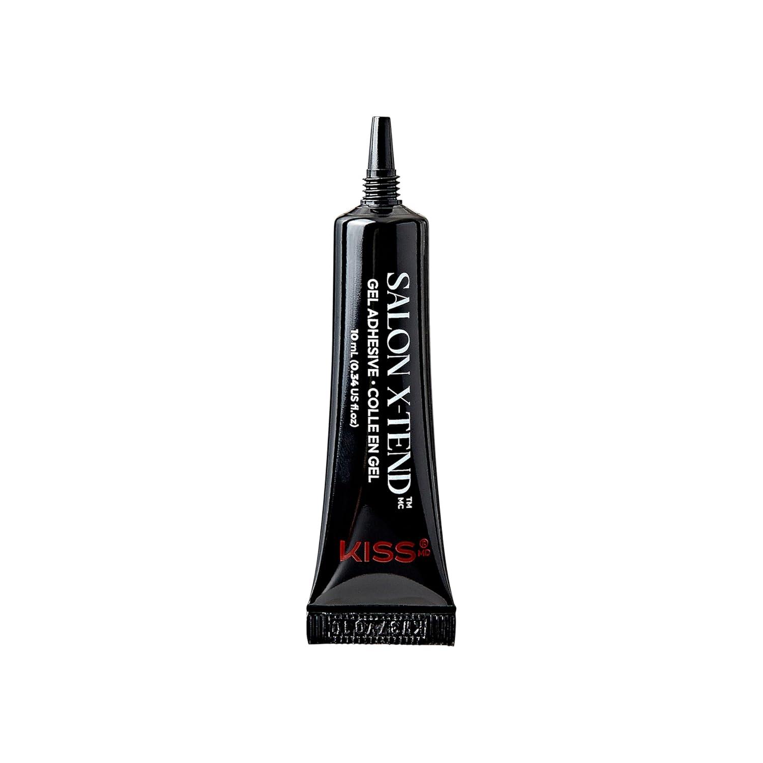 imageKISS Salon Xtend PressOn Nails Nail glue included Gel Adhesive Clear Size Shape Includes 10Ml Led Gel Adhesive