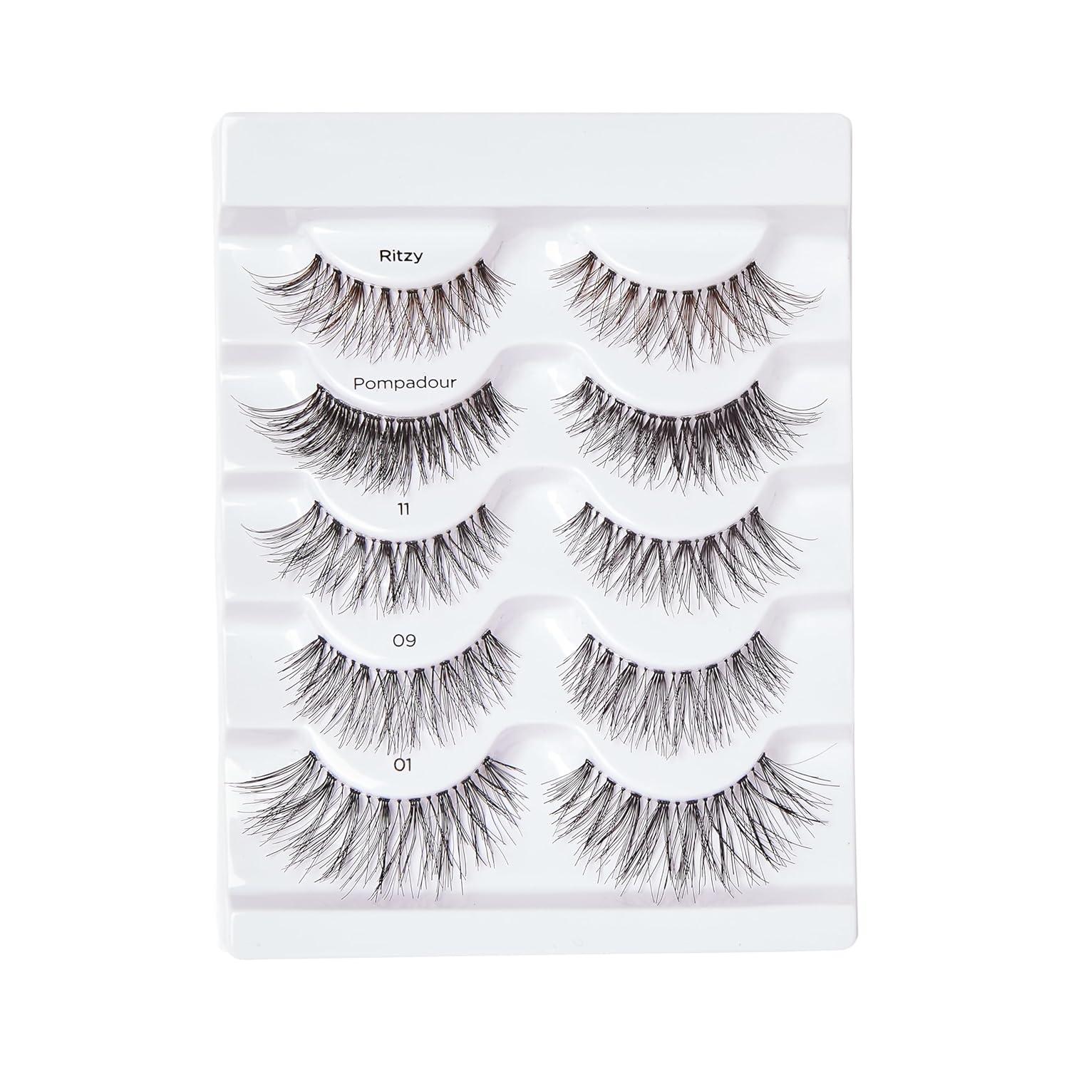 imageKISS So Wispy Curated Collection of Bestselling False Eyelash Styles Multipack Volume ampamp Curl Lash Extensions Look Signature Wispy Effect Cruelty Free Reusable Contact Lens Friendly 5PairSo Wispy Variety