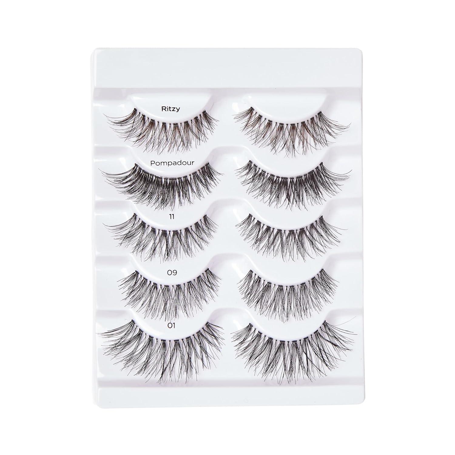 imageKISS So Wispy Curated Collection of Bestselling False Eyelash Styles Multipack Volume ampamp Curl Lash Extensions Look Signature Wispy Effect Cruelty Free Reusable Contact Lens Friendly 5PairSo Wispy Variety