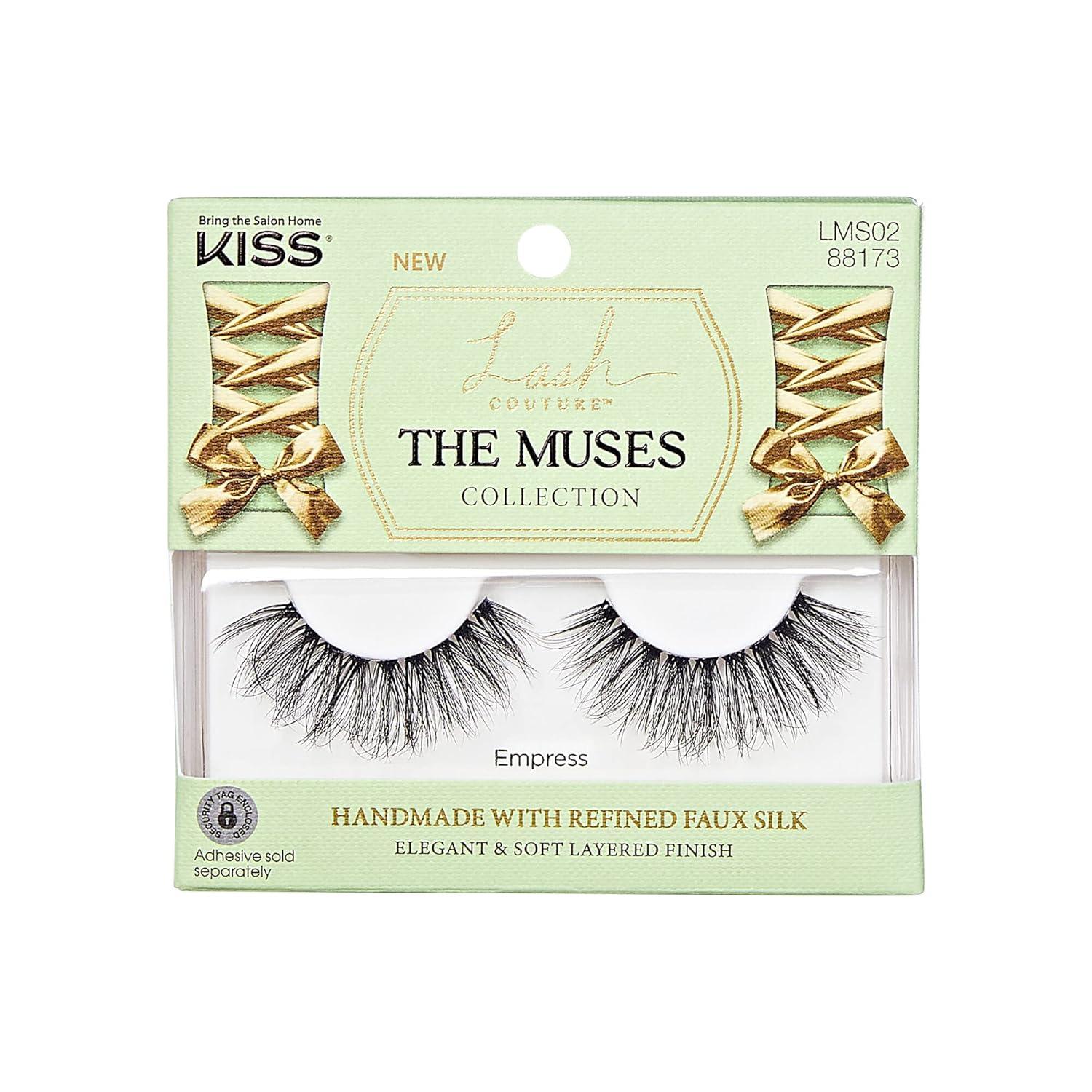 imageKISS The Muses False Eyelashes Legacy 12mm Includes 1 Pair Easy to Apply Reusable Lash ClustersEmpress