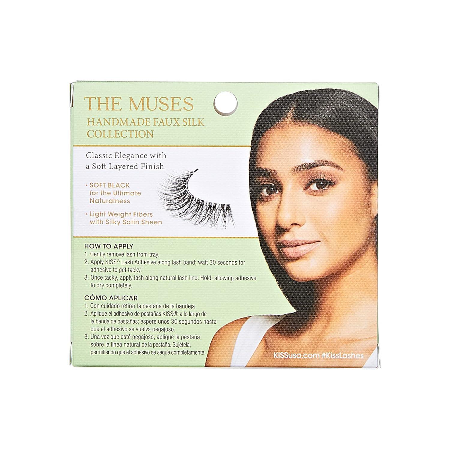 imageKISS The Muses False Eyelashes Legacy 12mm Includes 1 Pair Easy to Apply Reusable Lash ClustersLegacy