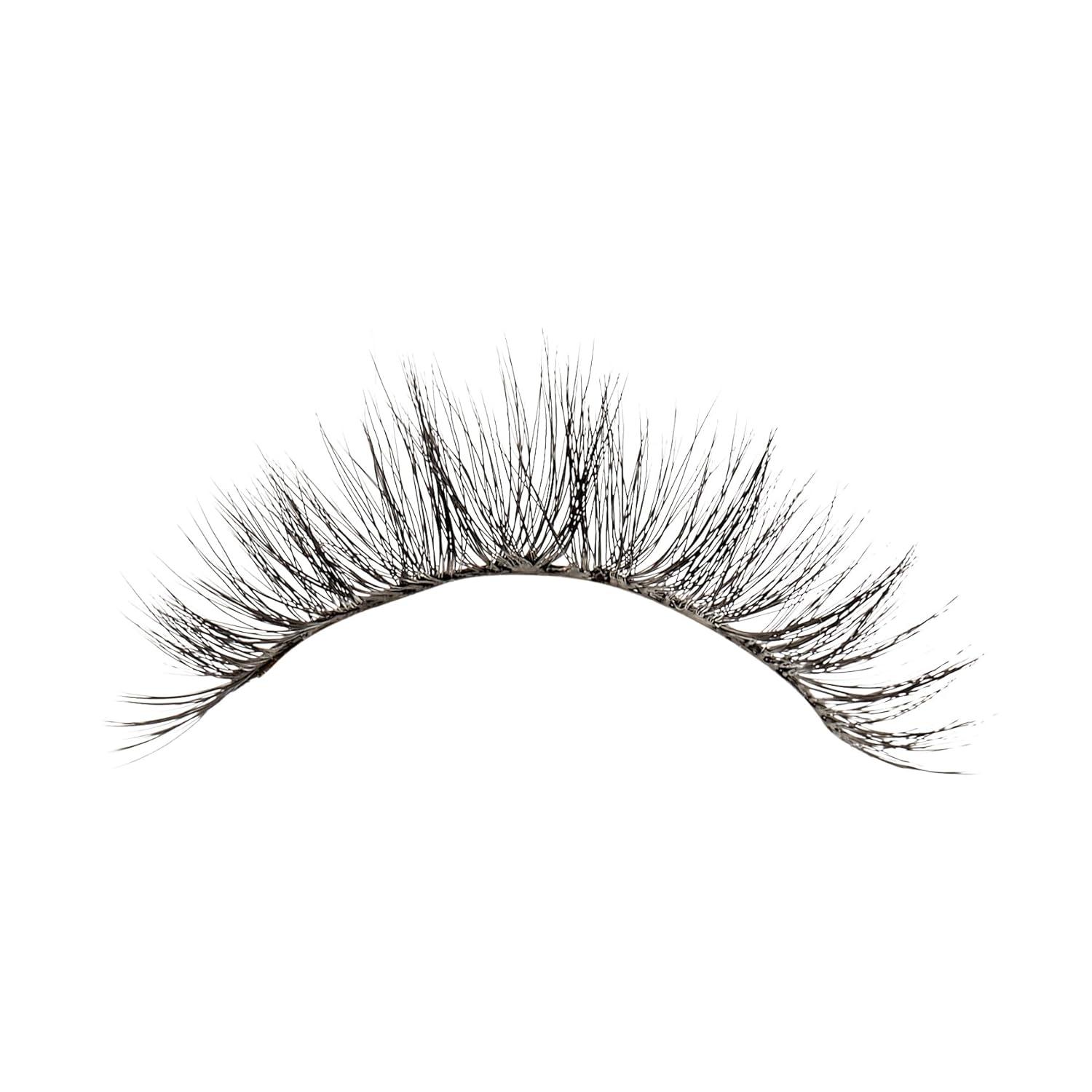 imageKISS Triple PushUp False Eyelashes Robe 12mm Includes 4 Pairs Of Lashes Easy to Apply Reusable Lash ClustersBlack