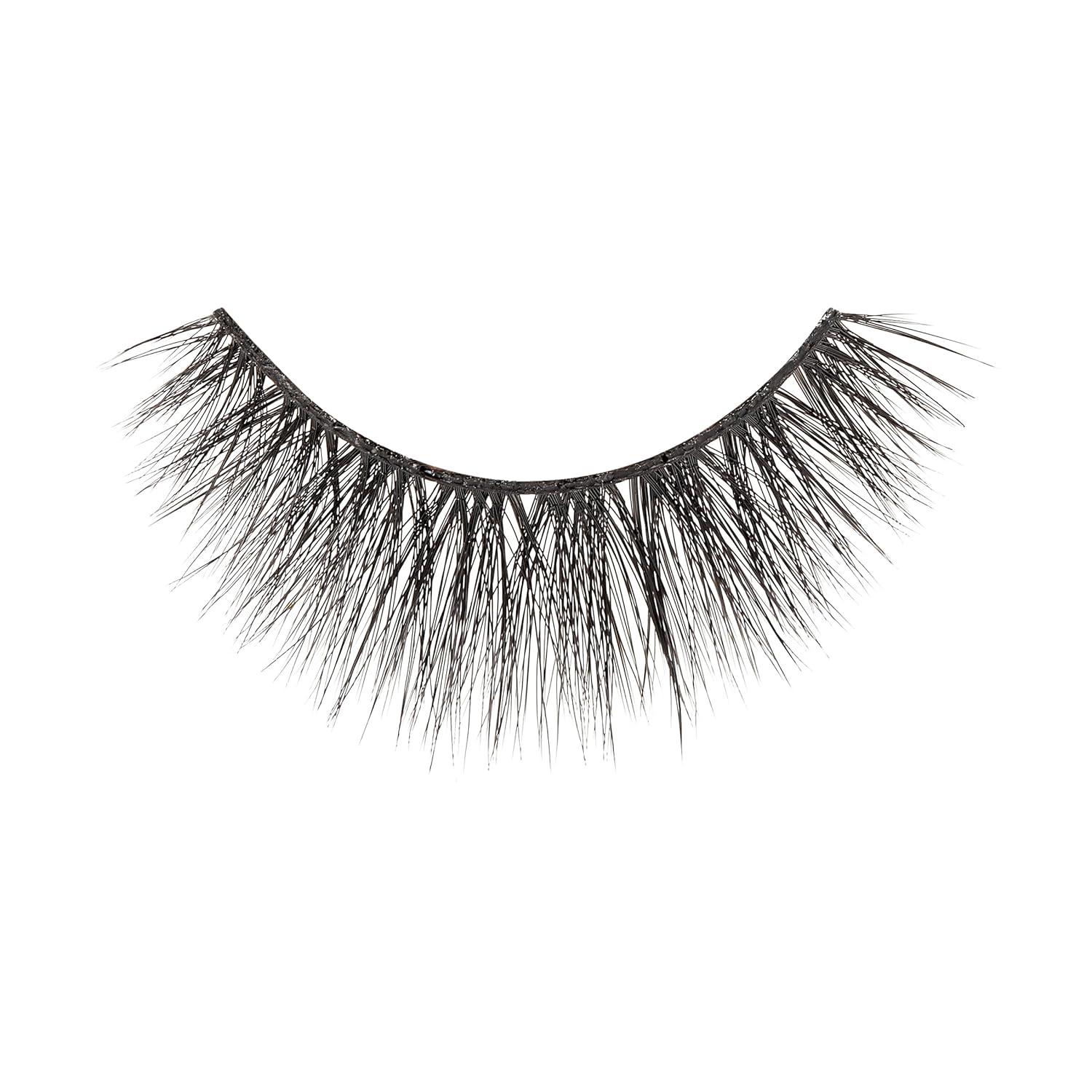 imageKISS Triple PushUp False Eyelashes Robe 12mm Includes 4 Pairs Of Lashes Easy to Apply Reusable Lash ClustersBlack