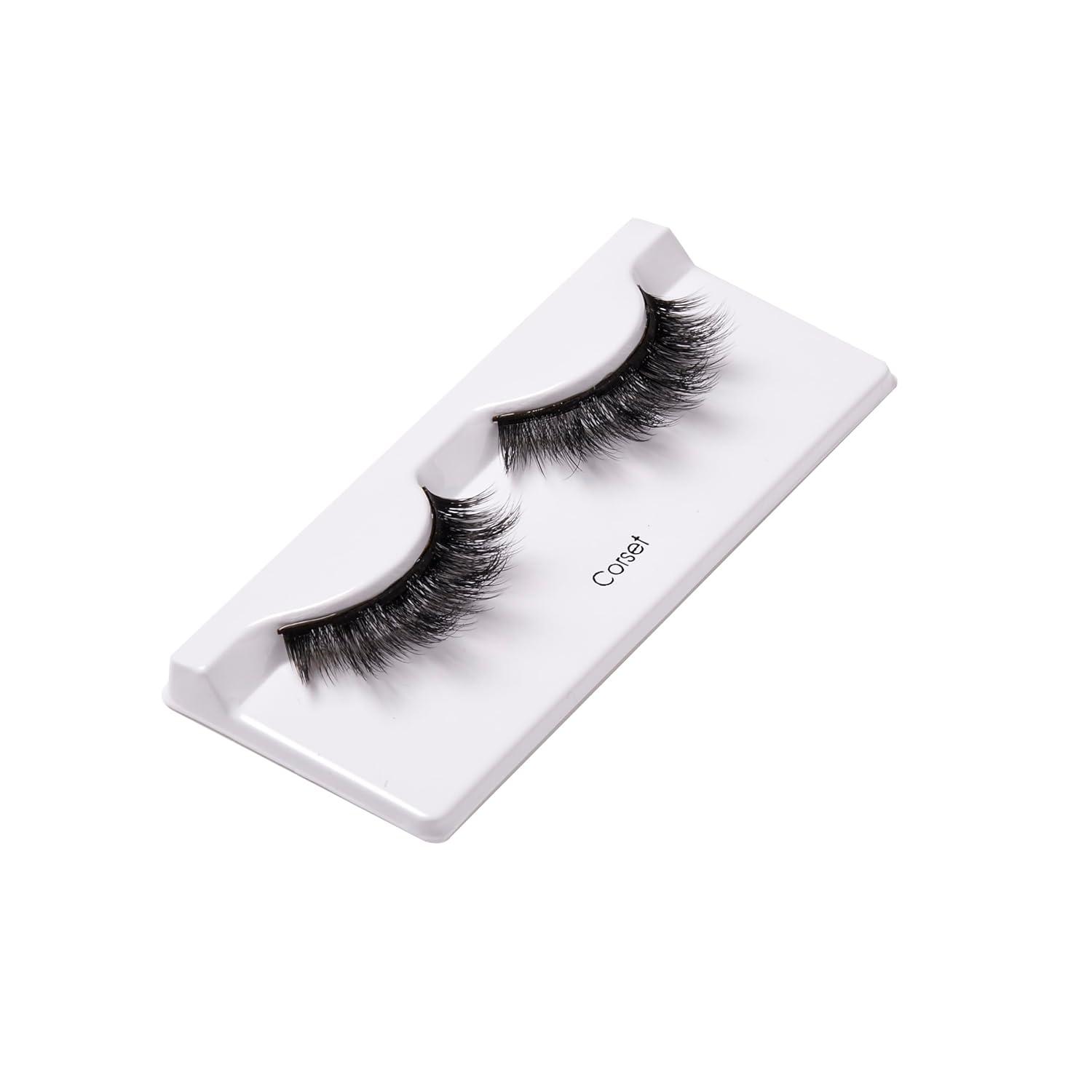 imageKISS Triple PushUp False Eyelashes Robe 12mm Includes 4 Pairs Of Lashes Easy to Apply Reusable Lash ClustersCorset