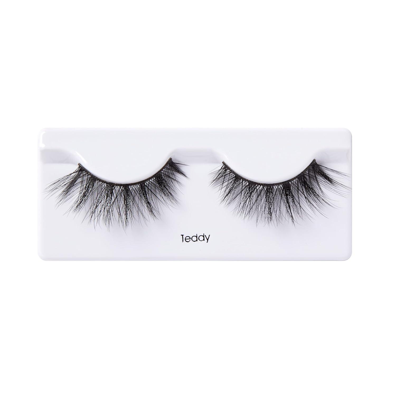 imageKISS Triple PushUp False Eyelashes Robe 12mm Includes 4 Pairs Of Lashes Easy to Apply Reusable Lash ClustersTeddy