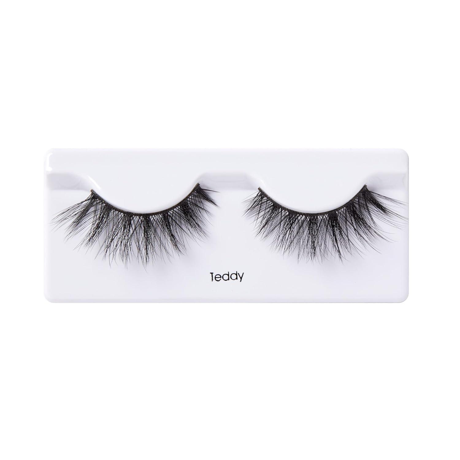 imageKISS Triple PushUp False Eyelashes Robe 12mm Includes 4 Pairs Of Lashes Easy to Apply Reusable Lash ClustersTeddy