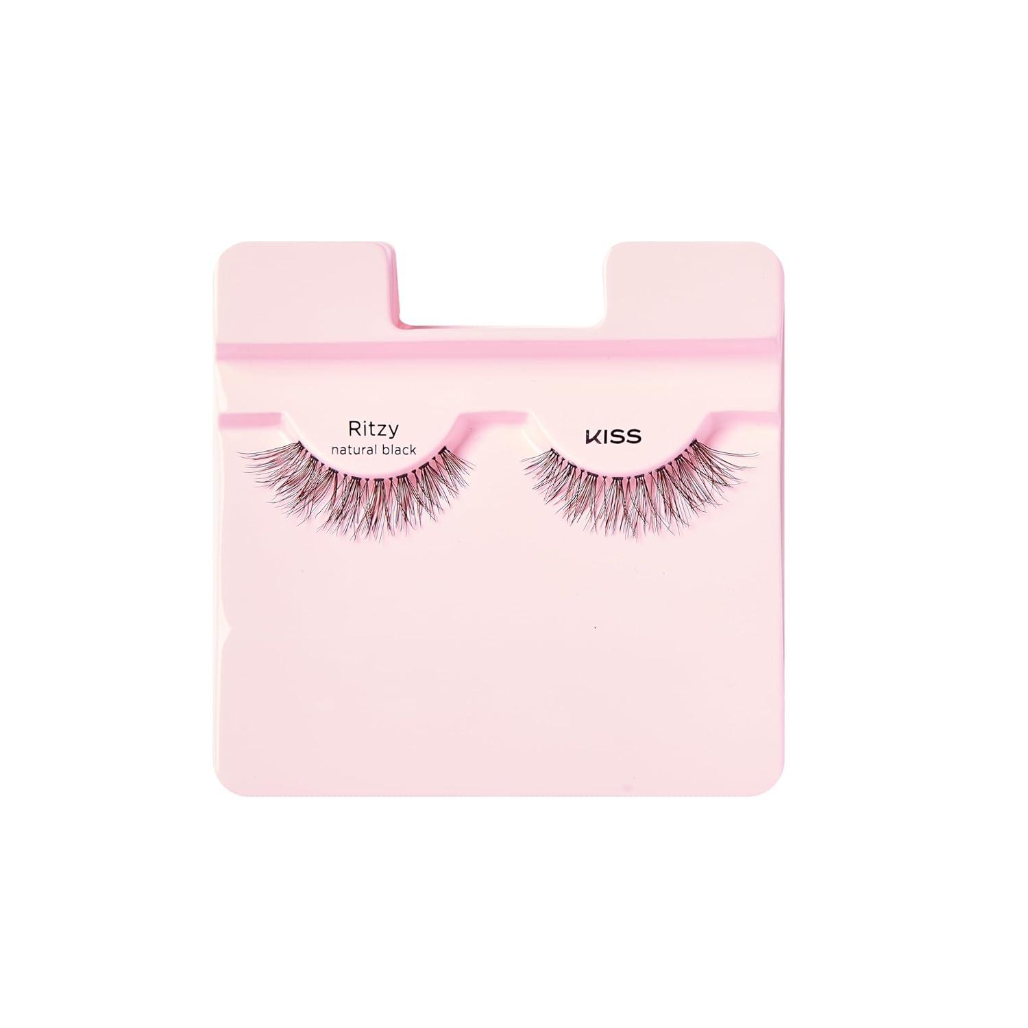 imageKISS True Volume False Eyelashes Ritzy 14mm Includes 1 Pair Of Lash Easy to Apply Reusable Lash Clusters