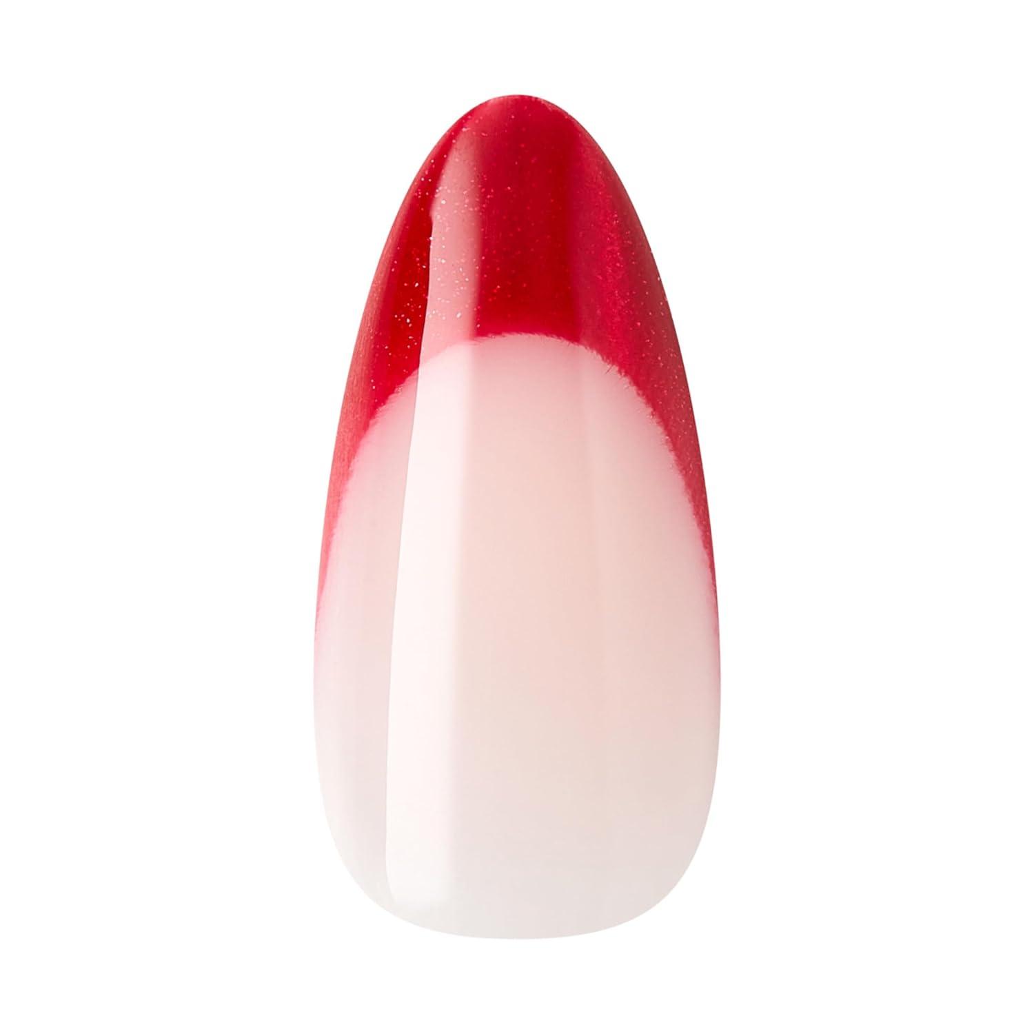 imageKISS Voguish Fantasy Holiday Press On Nails Merry Magic Navy Medium Oval No Damage To Natural Nails Pink Gel Nail Glue 2g Mini Nail File Manicure Stick ampamp 28 Fake NailsLittle Elves