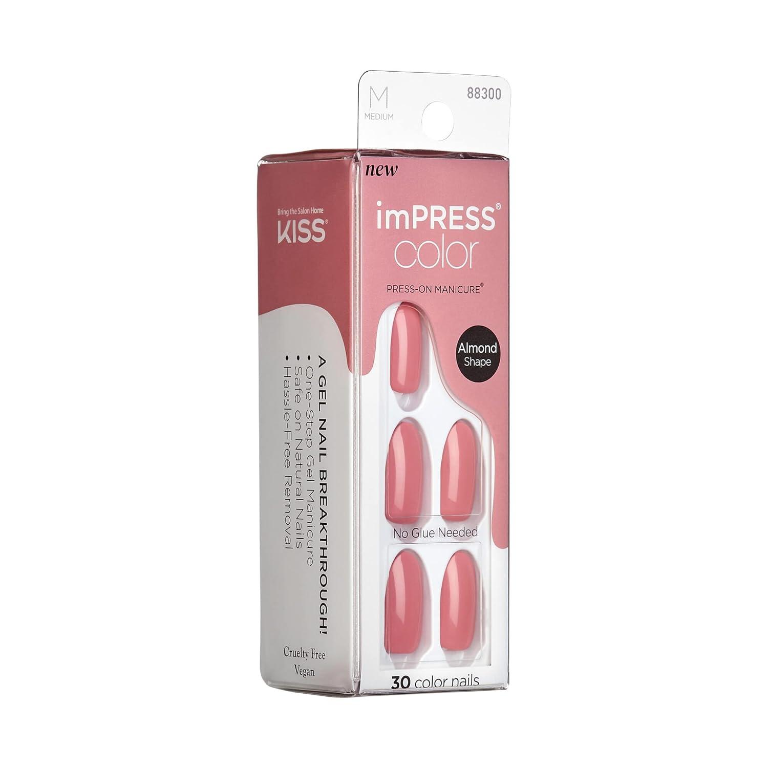 imageKISS imPRESS Color PressOn Manicure Fake Nails All Black Short ampamp Square Solid Black Ready To Wear Chip Proof Smudge Proof No Dry Time Mini File ampamp More 30 CountSweet Aroma