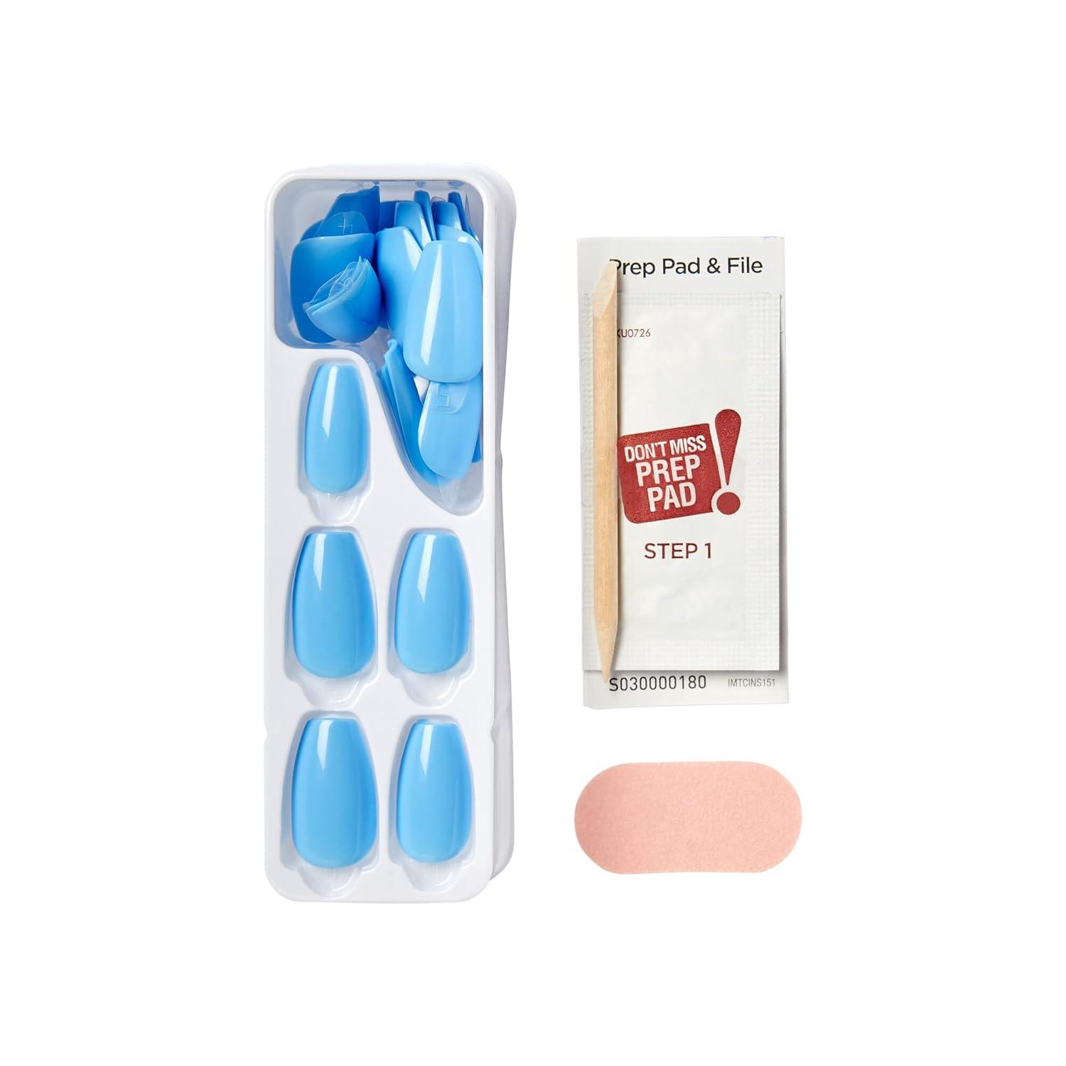 imageKISS imPRESS Color PressOn Manicure Fake Nails All Black Short ampamp Square Solid Black Ready To Wear Chip Proof Smudge Proof No Dry Time Mini File ampamp More 30 CountSerene