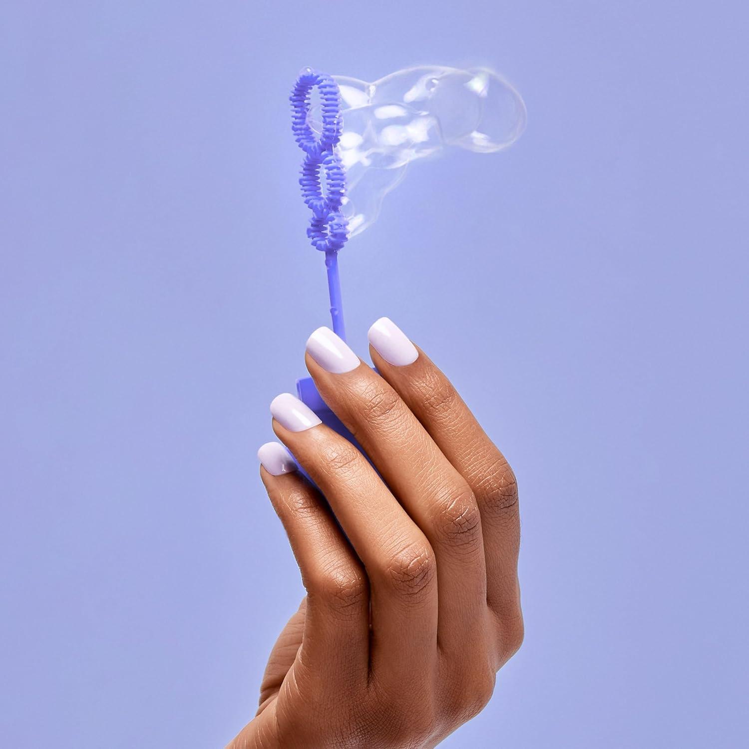 imageKISS imPRESS Color PressOn Manicure Gel Nail Kit PureFit Technology Short Length Picture Purplect PolishFree Solid Color Mani Includes Prep Pad Mini File Cuticle Stick and 30 Fake Nails