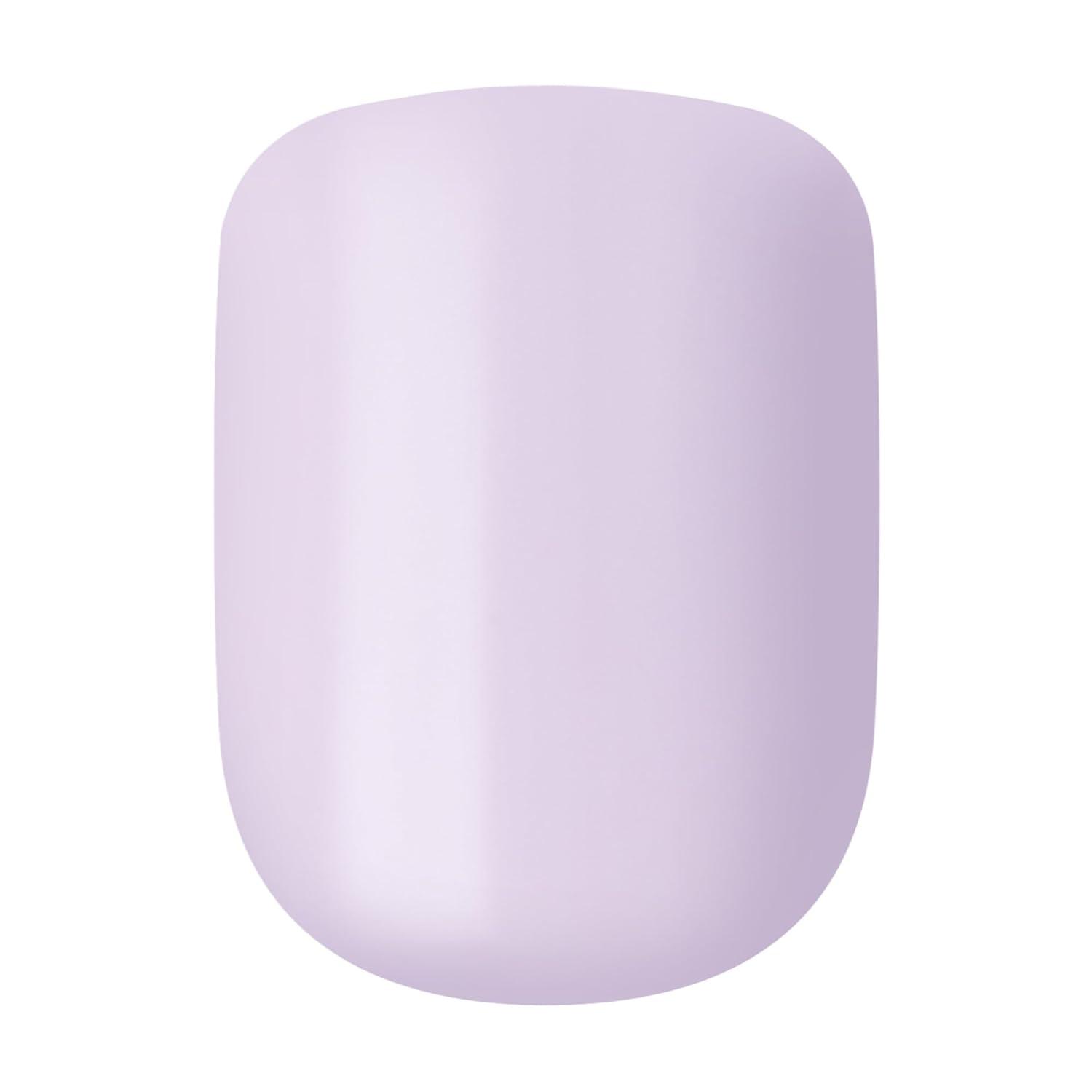 imageKISS imPRESS Color PressOn Manicure Gel Nail Kit PureFit Technology Short Length Picture Purplect PolishFree Solid Color Mani Includes Prep Pad Mini File Cuticle Stick and 30 Fake Nails