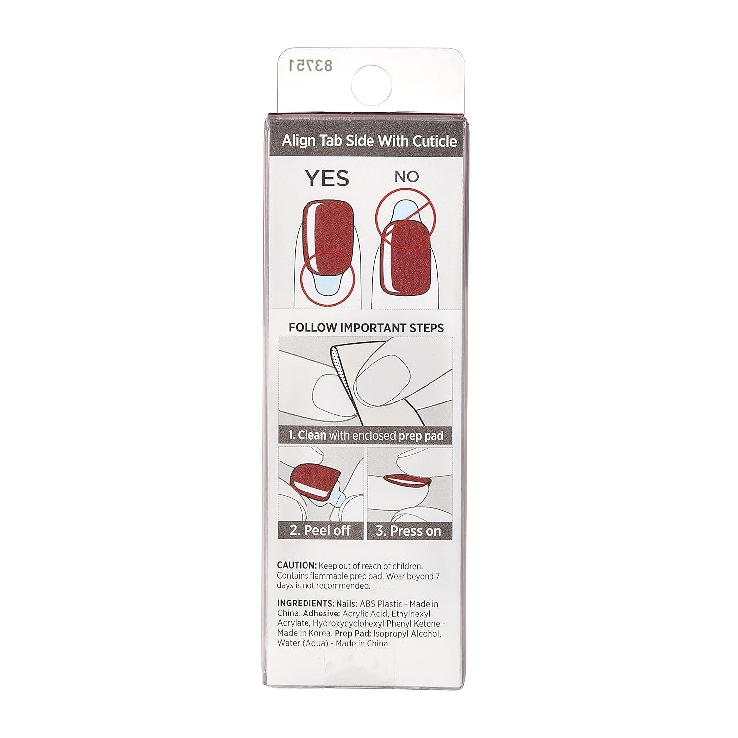 imageKISS imPRESS Color PressOn Manicure Gel Nail Kit PureFit Technology Short Length Taupe Prize PolishFree Solid Color Mani Includes Prep Pad Mini File Cuticle Stick and 30 Fake Nails33 Piece Set