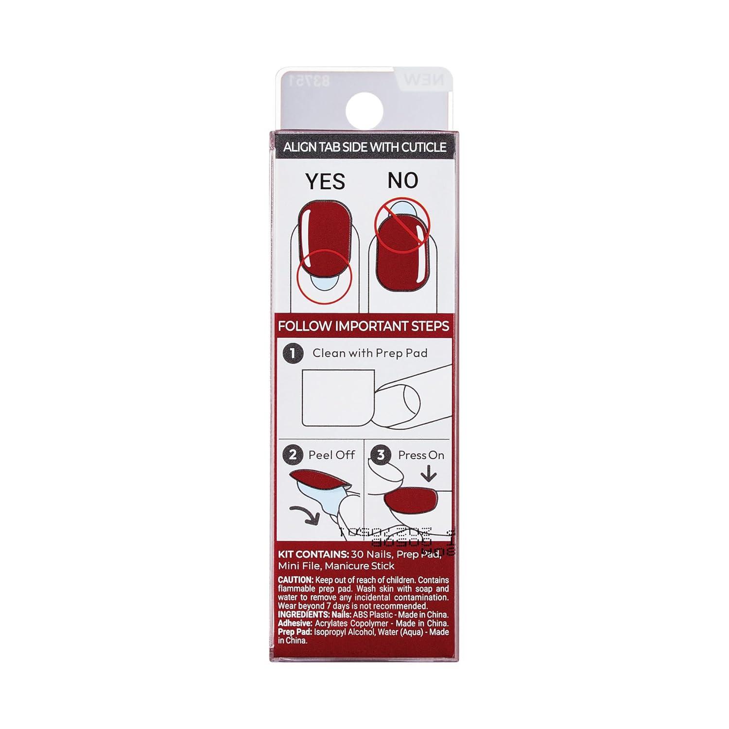 imageKISS imPRESS Color PressOn Manicure Gel Nail Kit PureFit Technology Short Length Taupe Prize PolishFree Solid Color Mani Includes Prep Pad Mini File Cuticle Stick and 30 Fake Nails33 Piece Set