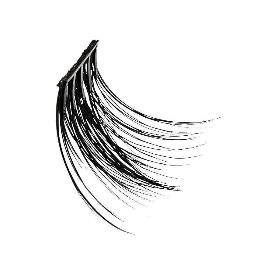 imageKISS imPRESS Falsies Press On Self Adhesive Eyelashes 12mm14mm Glam Volume Press On Lashes Black No Glue Needed Invisible Band 20 Lash Clusters ampamp NonStick Applicator SpikySpiky