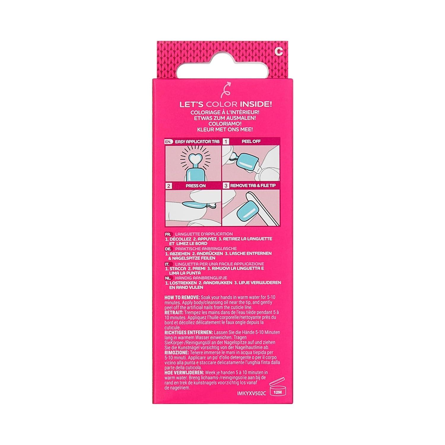 imageKISS imPRESS Mini Holiday Press On Nails for Kids Cozy Red Child Size Squoval Shaped MessFree Mom Approved NonToxic Breakaway Application Tabs Nail File 20 Fake NailsOne More Sleep