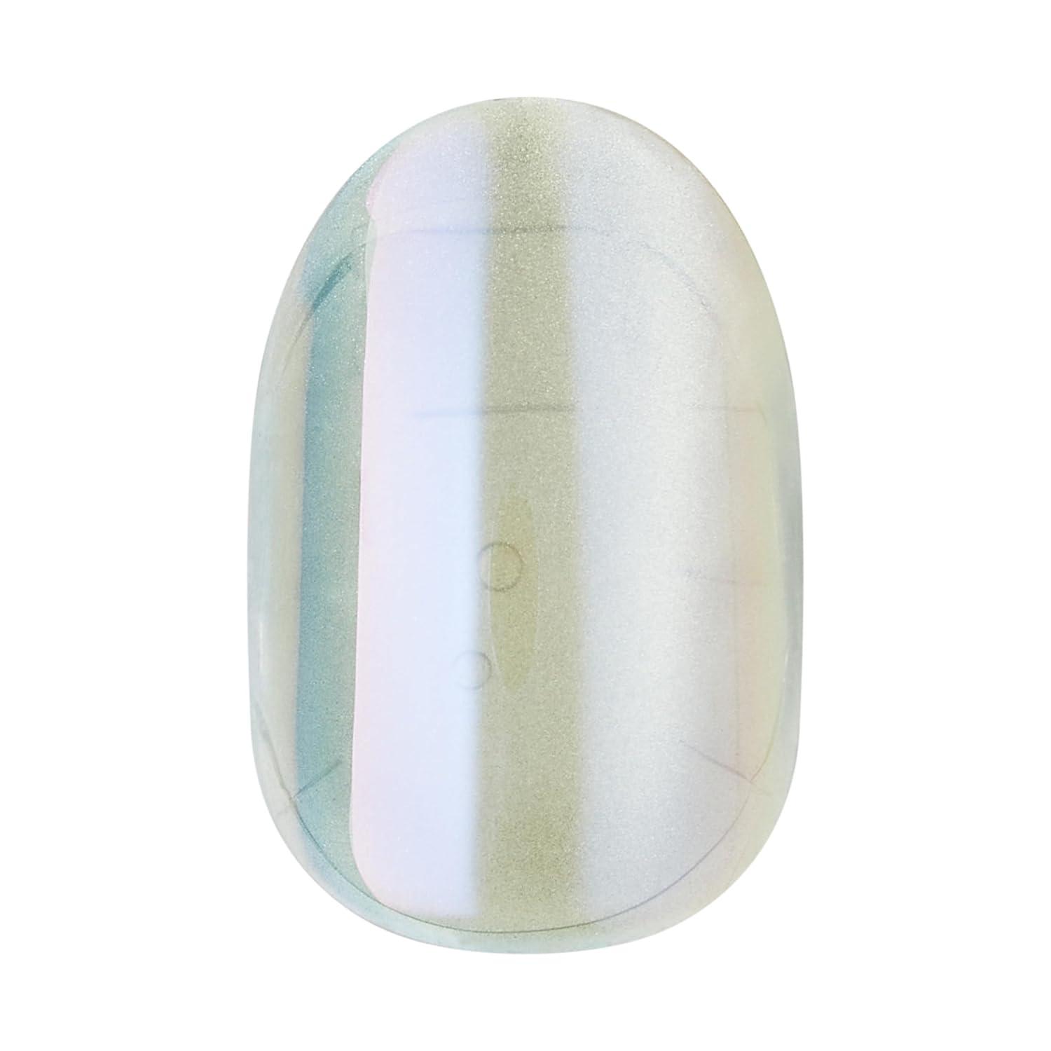 imageKISS imPRESS No Glue Mani Press On Nails Color FX Starstruck Beige Short Size Squoval Shape Includes 30 Nails Prep Pad Instructions Sheet 1 Manicure Stick 1 Mini FileShort Oval