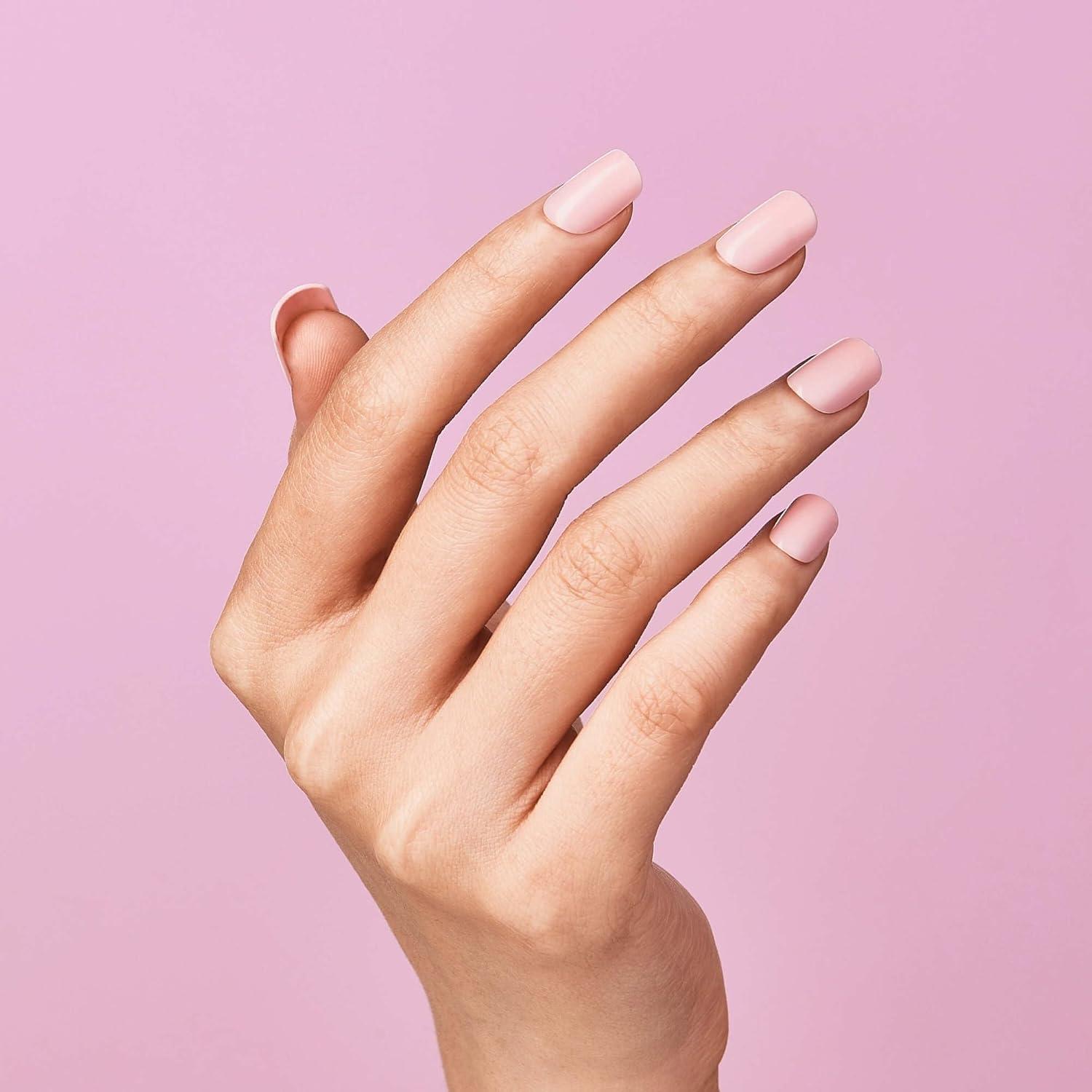 imageKISS imPRESS No Glue Mani Press On Nails Color Point Pink Pink Short Size Squoval Shape Includes 30 Nails Prep Pad Instructions Sheet 1 Manicure Stick 1 Mini FilePick me Pink