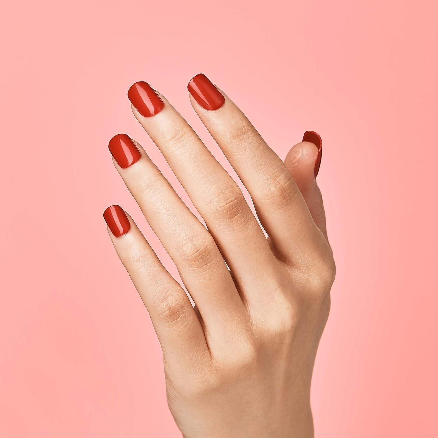 imageKISS imPRESS No Glue Mani Press On Nails Color Point Pink Pink Short Size Squoval Shape Includes 30 Nails Prep Pad Instructions Sheet 1 Manicure Stick 1 Mini FileRed