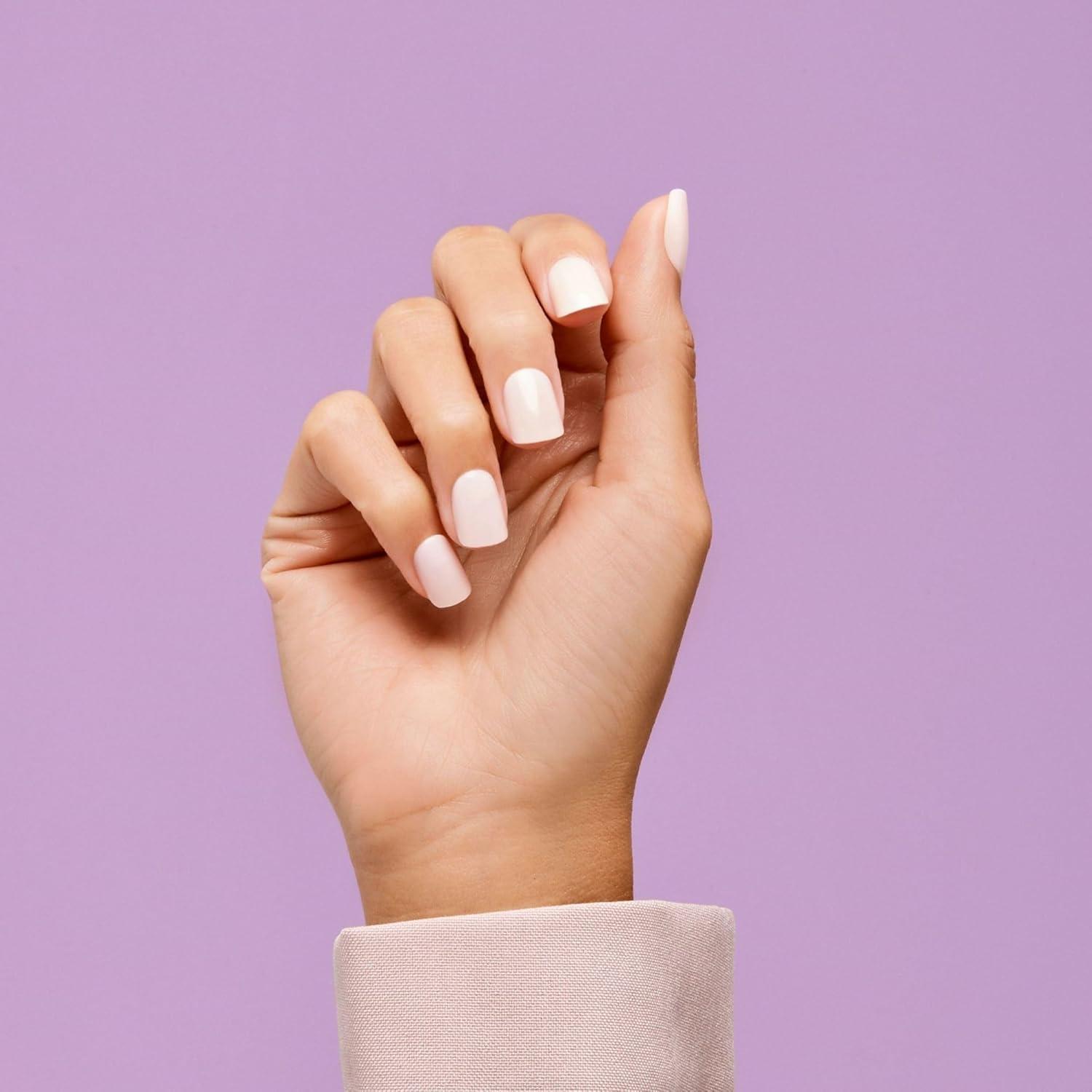 imageKISS imPRESS No Glue Mani Press On Nails Color Point Pink Pink Short Size Squoval Shape Includes 30 Nails Prep Pad Instructions Sheet 1 Manicure Stick 1 Mini FilePoint Pink