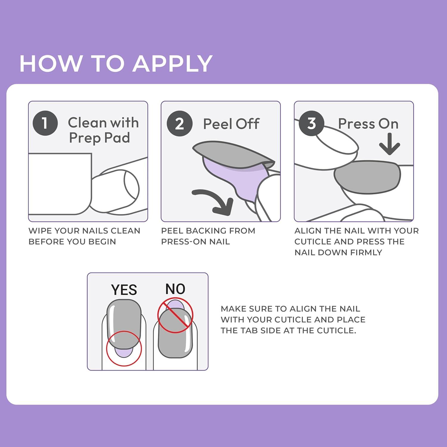 imageKISS imPRESS No Glue Mani Press On Nails Design Wild Venus Pink Medium Size Almond Shape Includes 30 Nails Prep Pad Instructions Sheet 1 Manicure Stick 1 Mini File