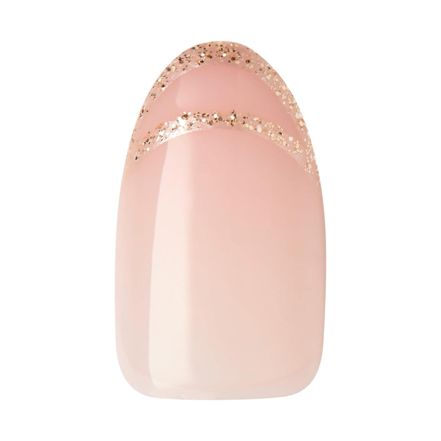 imageKISS imPRESS No Glue Mani Press On Nails Premium Best Life Blue Medium Size Almond Shape Includes 30 Nails Prep Pad Instructions Sheet 1 Manicure Stick 1 Mini FileAll My Love