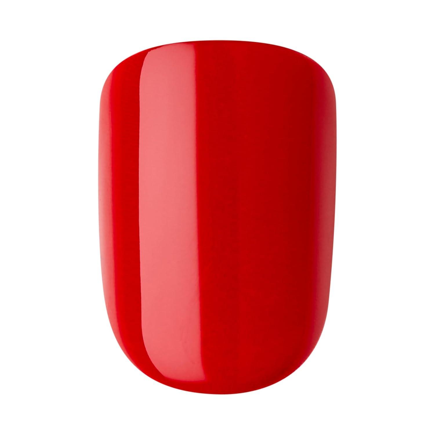 imageKISS imPRESS PressOn Manicure Fake Nails Adore You Short Square Red Easy Press On Chip Proof Smudge Proof Waterproof No Dry Time Comfortable ampamp Secure Super Hold Adhesive 30 Count