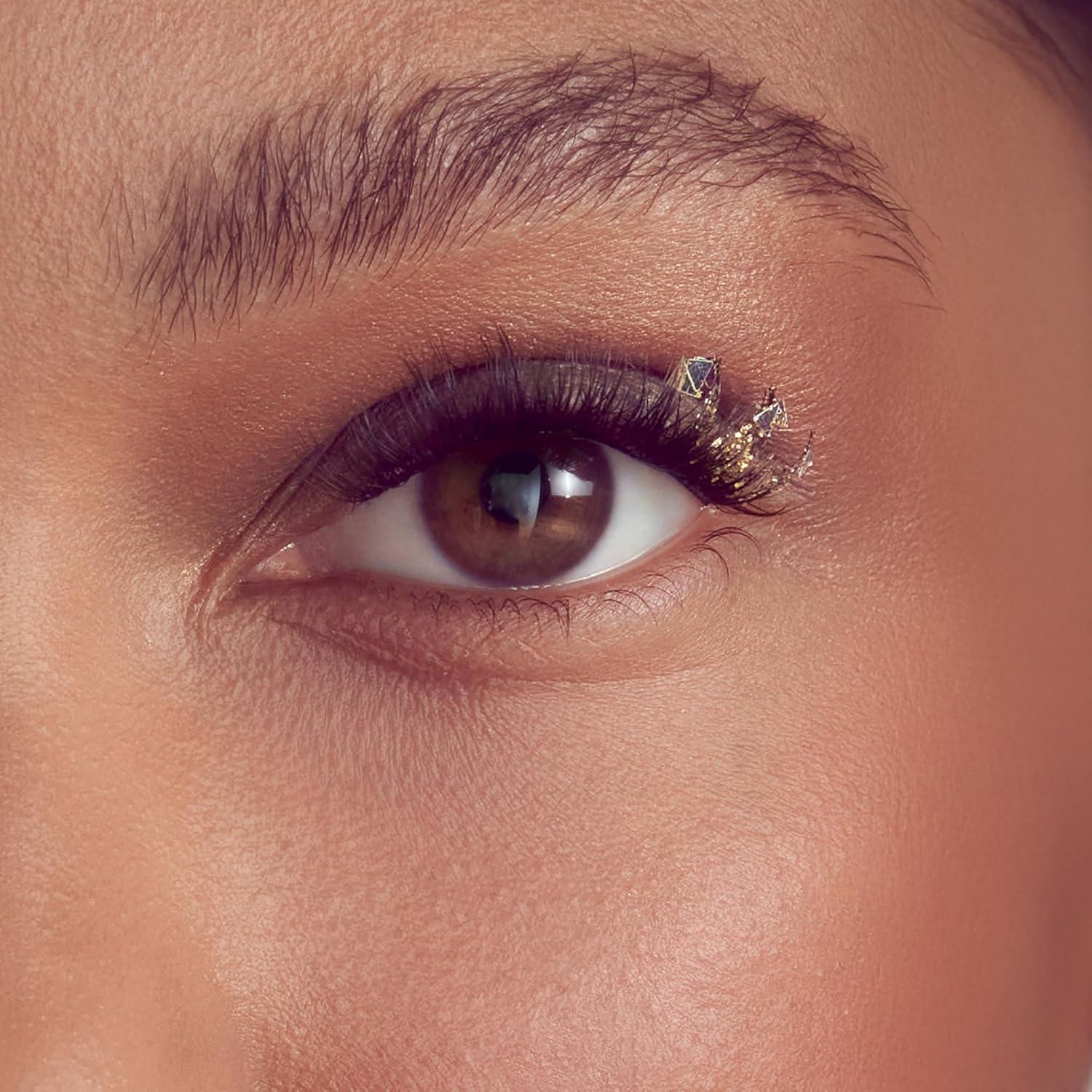 imageWICKED X FALSCARA False Eyelashes Lash Extension Kit Normal is Overrated 10 Lash Clusters 8mm10mm Medium Volume Yellow ampamp Purple Glitter Mini Bond Green ampamp Pink Mini ApplicatorNormal is Overrated