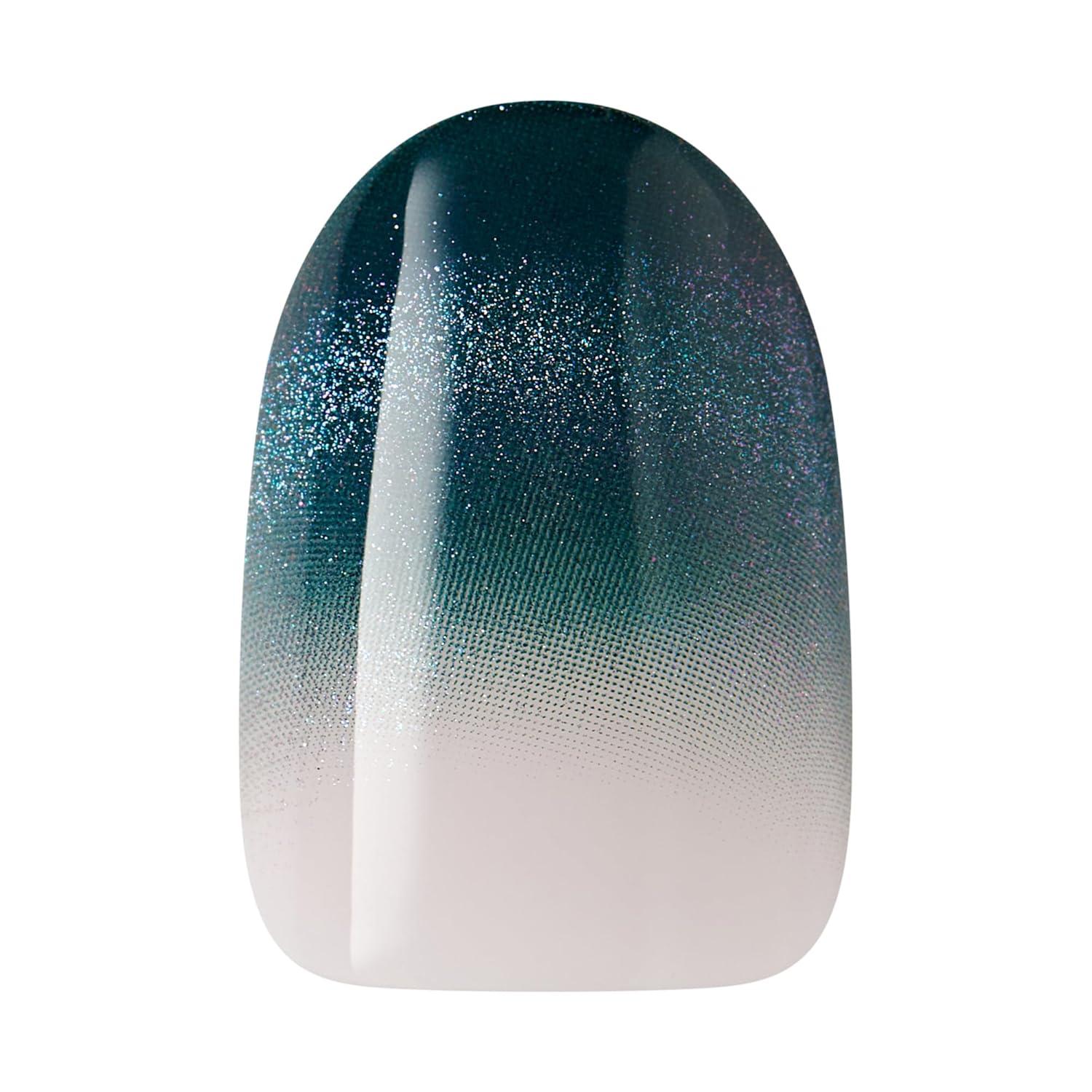 imageWICKED X KISS Press On Nails Almond Shiz Chemistry Club Blue Medium Waterproof Chip Proof Smudge Proof 28 Fake Nails Pink Gel Nail Glue 2g Mini Nail File ampamp Manicure StickDont Hide your Magic