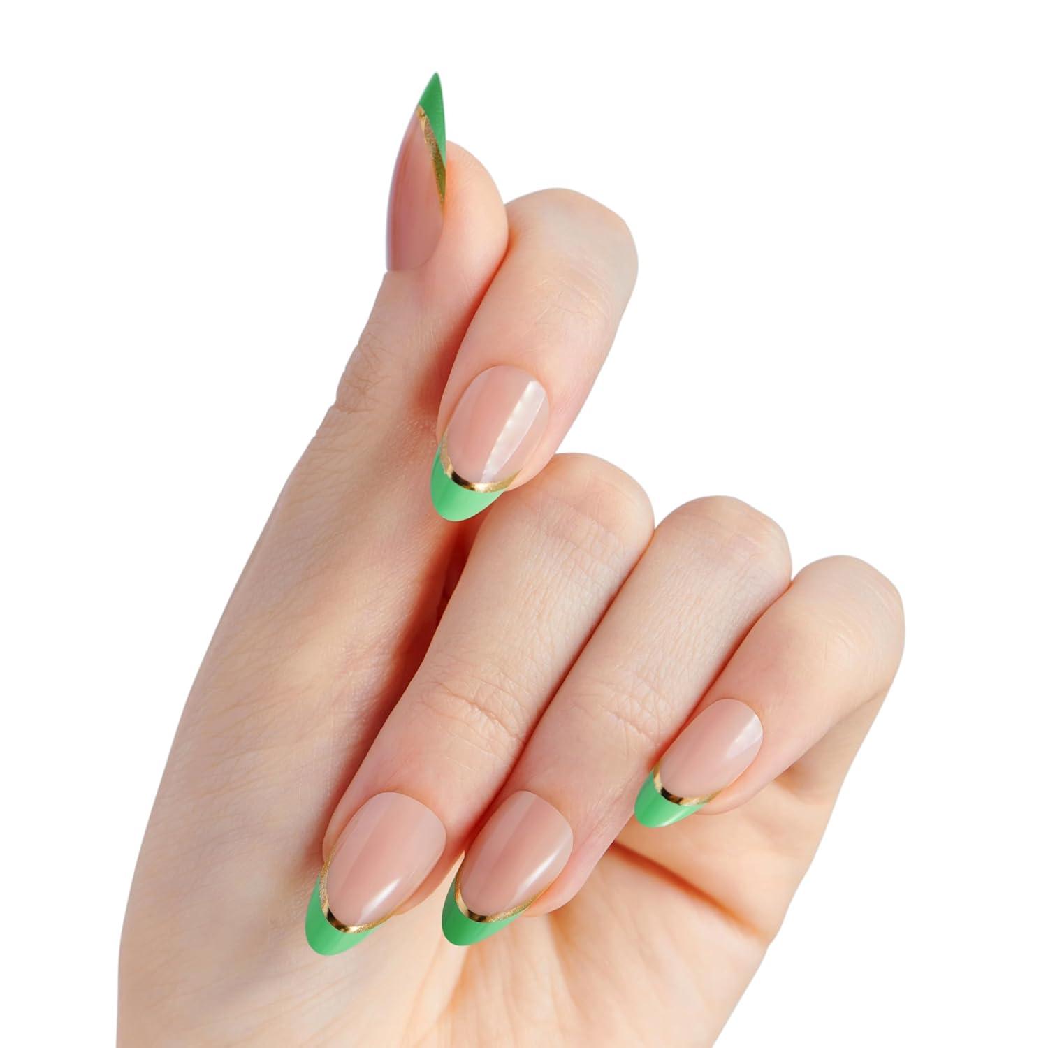 imageWICKED X KISS Press On Nails Bloom in Land Pink Medium Oval Waterproof Chip Proof Smudge Proof 28 Fake Nails Pink Gel Nail Glue 2g Mini Nail File ampamp Manicure StickThrillifying