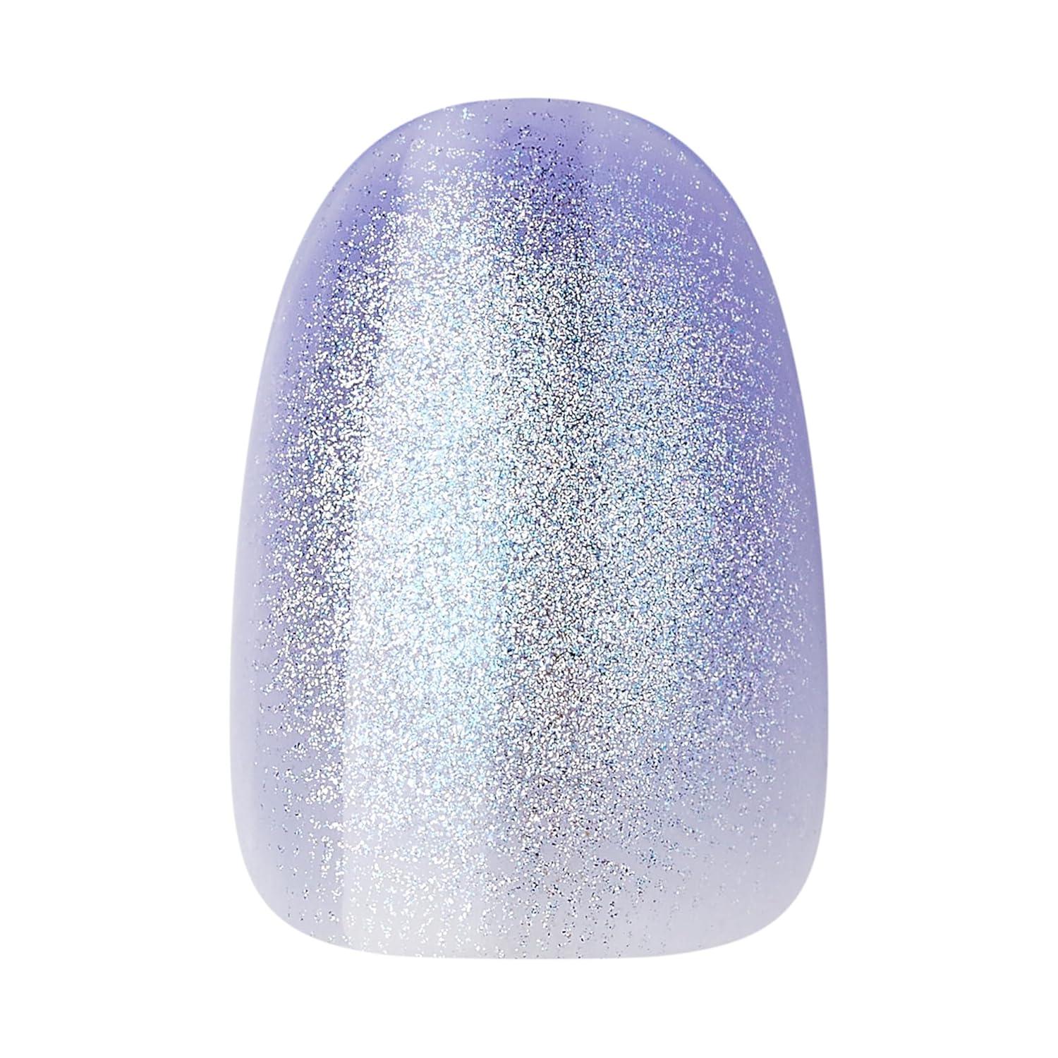 imageWICKED X KISS Press On Nails Bloom in Land Pink Medium Oval Waterproof Chip Proof Smudge Proof 28 Fake Nails Pink Gel Nail Glue 2g Mini Nail File ampamp Manicure StickOzdust