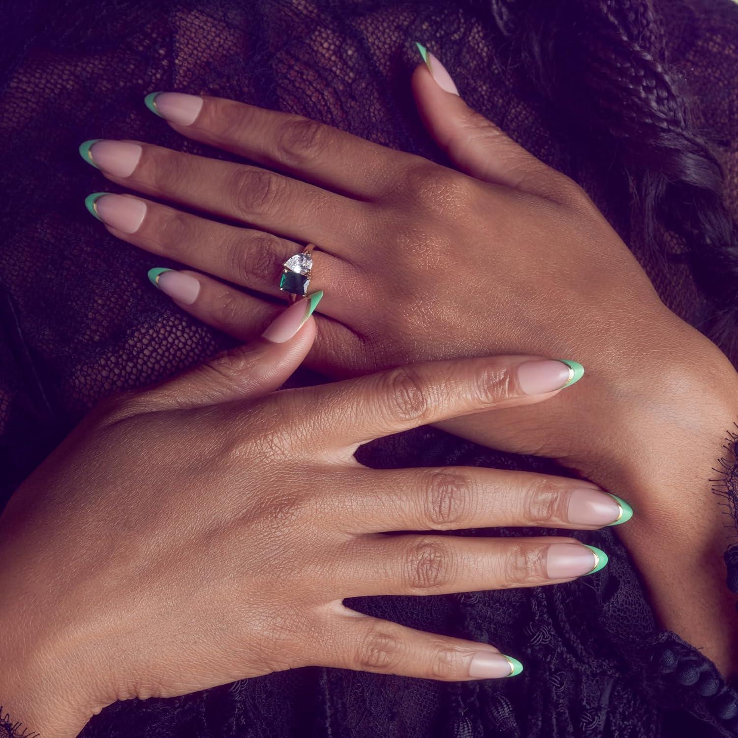 imageWICKED X KISS Press On Nails Bloom in Land Pink Medium Oval Waterproof Chip Proof Smudge Proof 28 Fake Nails Pink Gel Nail Glue 2g Mini Nail File ampamp Manicure StickThrillifying