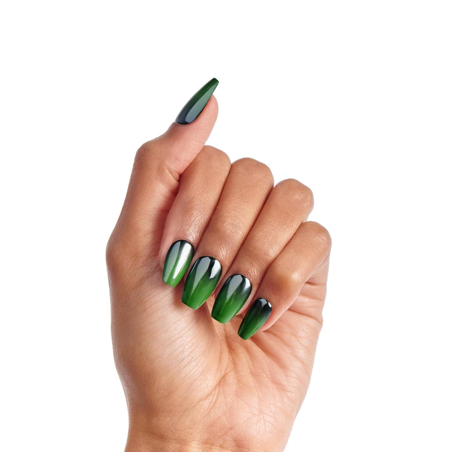 imageWICKED X imPRESS Press On Nails Jolly Old Shiz Multicolor Medium Coffin New Improved Adhesive Up To 10 Day Hold Includes 30 Fake Nails 1 Prep Pad 1 Manicure Stick 1 Mini FileLeaders Of Oz