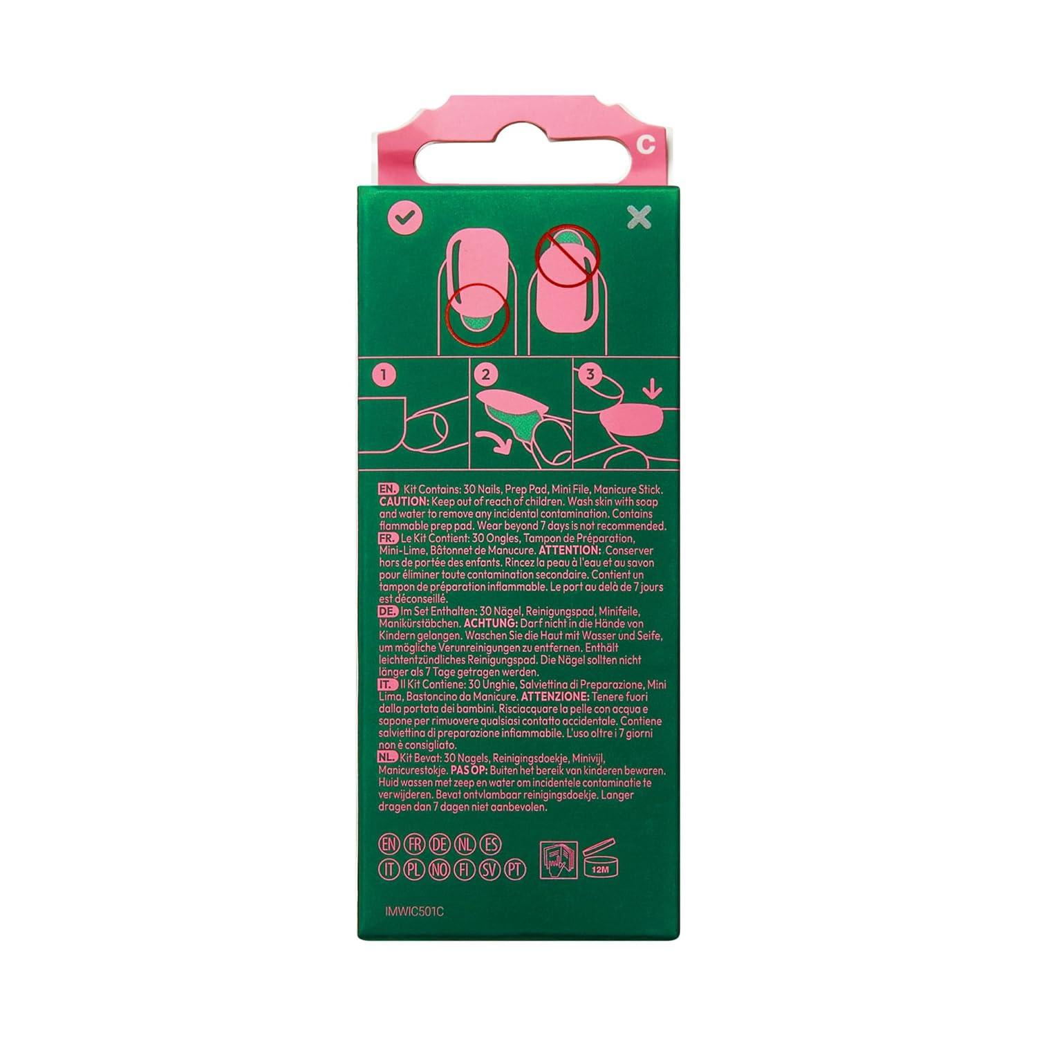 imageWICKED X imPRESS Press On Nails Jolly Old Shiz Multicolor Medium Coffin New Improved Adhesive Up To 10 Day Hold Includes 30 Fake Nails 1 Prep Pad 1 Manicure Stick 1 Mini FileWelcome To Shiz