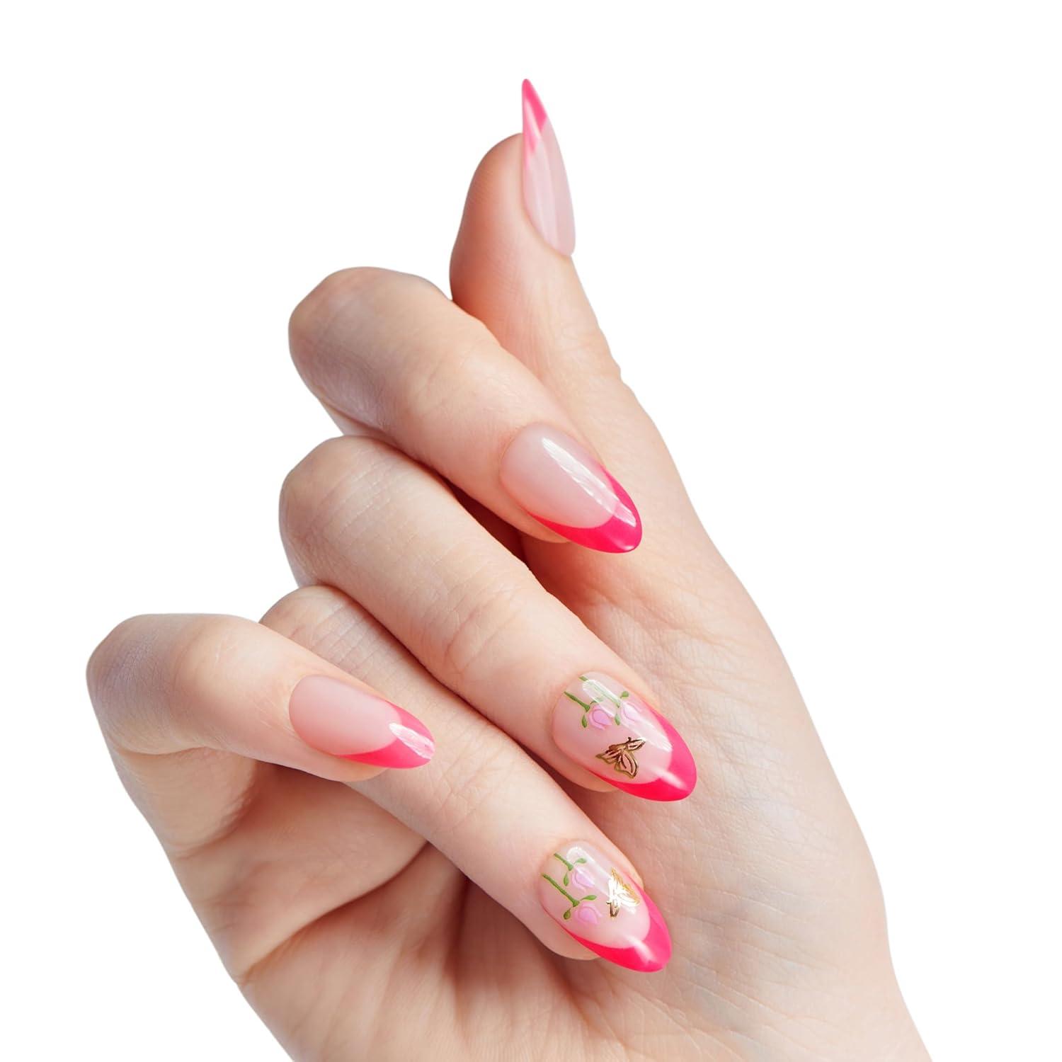 imageWICKED X imPRESS Press On Nails New Improved Adhesive Up To 10 Day Hold Beautifical White Medium Oval Includes 30 Fake Nails 1 Prep Pad 1 Manicure Stick 1 Mini FileUnlikely Friendship